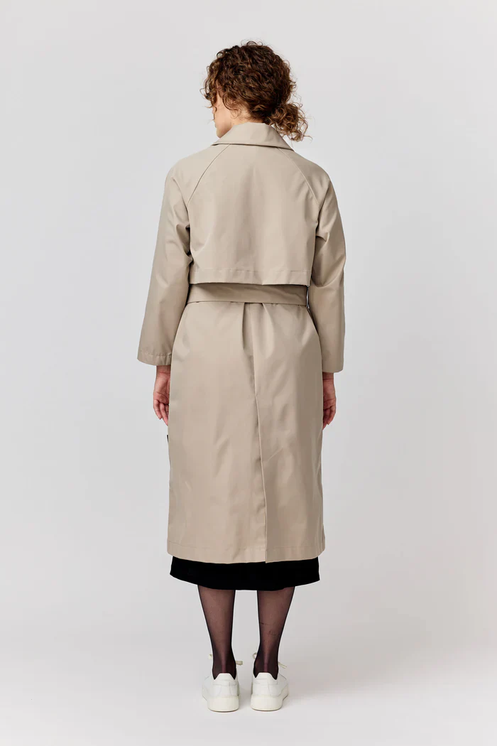 Makia naisten trenssi Olivia Trench, vaalea beige - Image 2