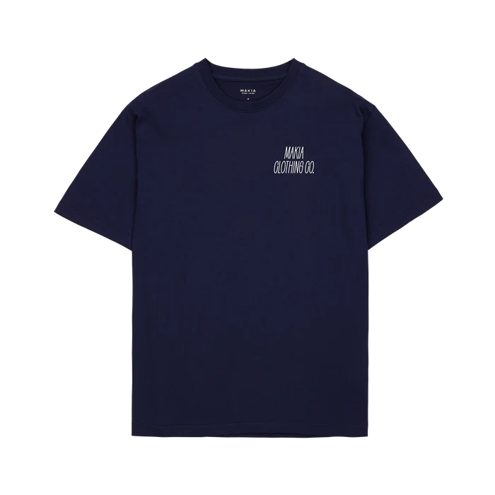 Makia unisex t-paita, HEELING T-SHIRT Tummansininen