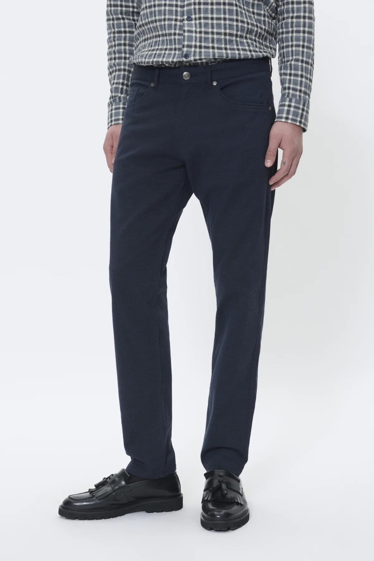 Matinique miesten housut MAPete Structure, Dark Navy - Image 5