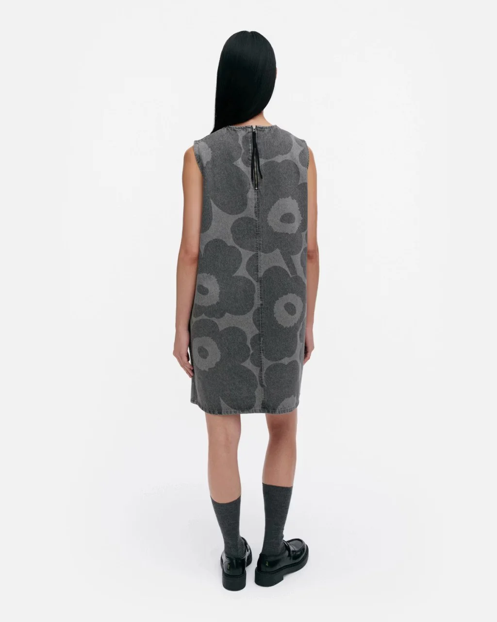 Marimekko naisten farkku,ekko, MARIDENIM SOMASTI UNIKKO Harmaa Kuosi - Image 3