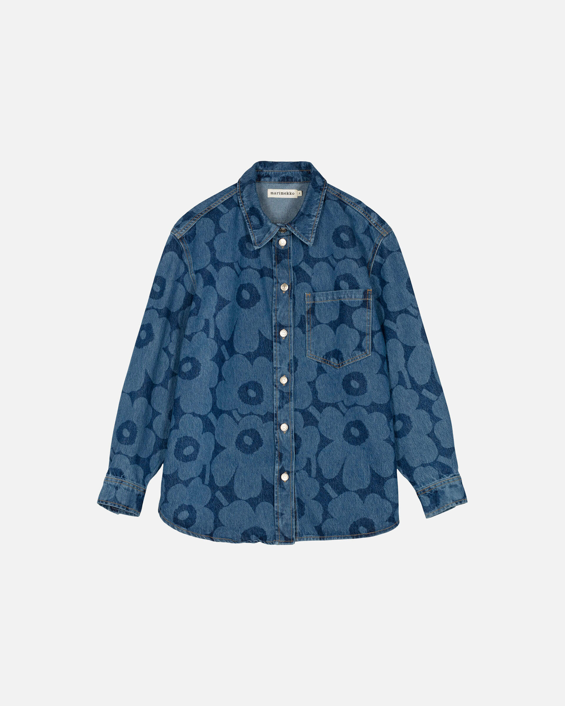 Marimekko naisten farkkupaita, MARIDENIM VAIHE UNIKKO Sininen, Indigo - Image 5
