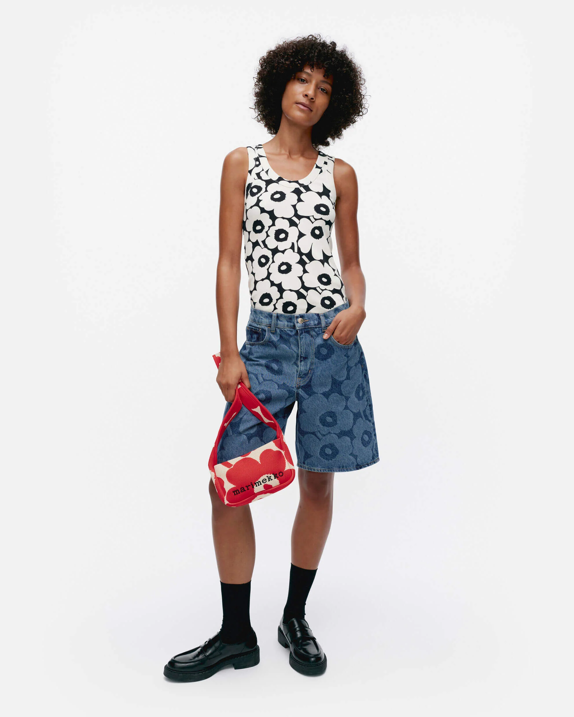 Marimekko naisten farkkushortsit, MARIDENIM MARSSI Indigo