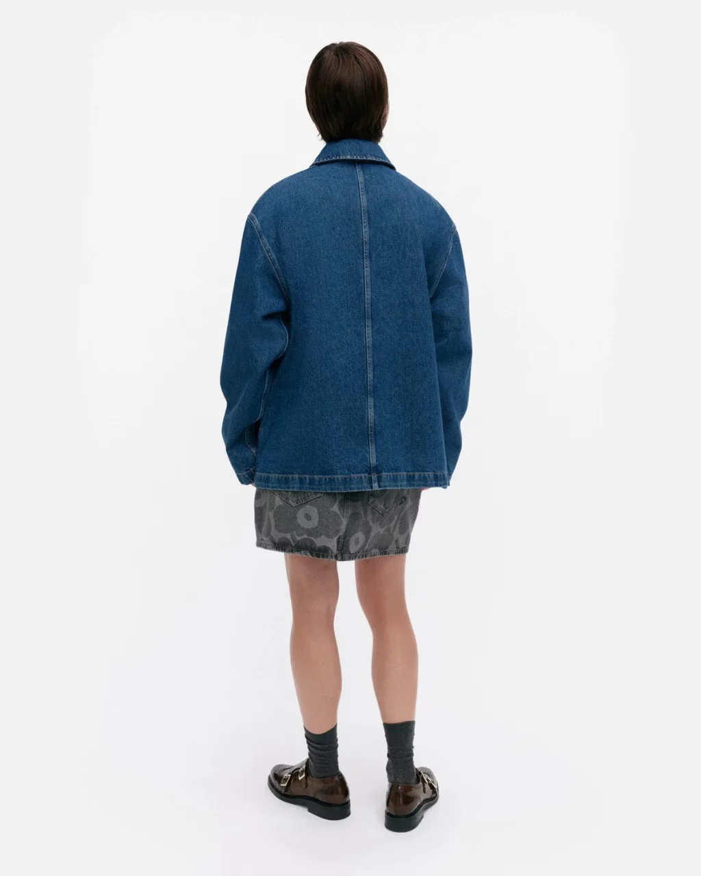 Marimekko naisten farkkutakki Maridenim Poweri Unikko, Indigo - Image 3