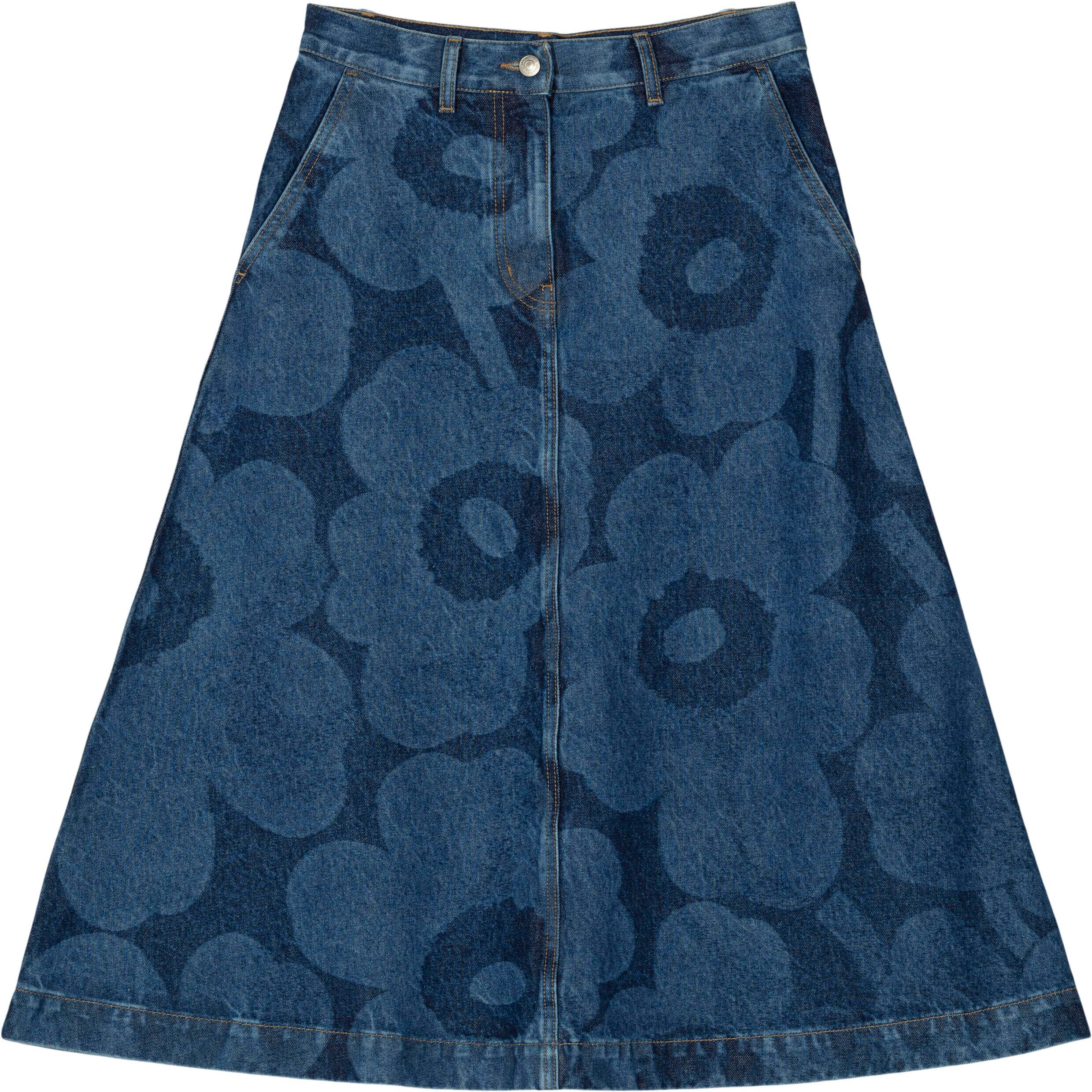 Marimekko, Naisten Hame, Maridenim Suoritus Unikkofarkkuhame Sininen Kuosi - Image 3