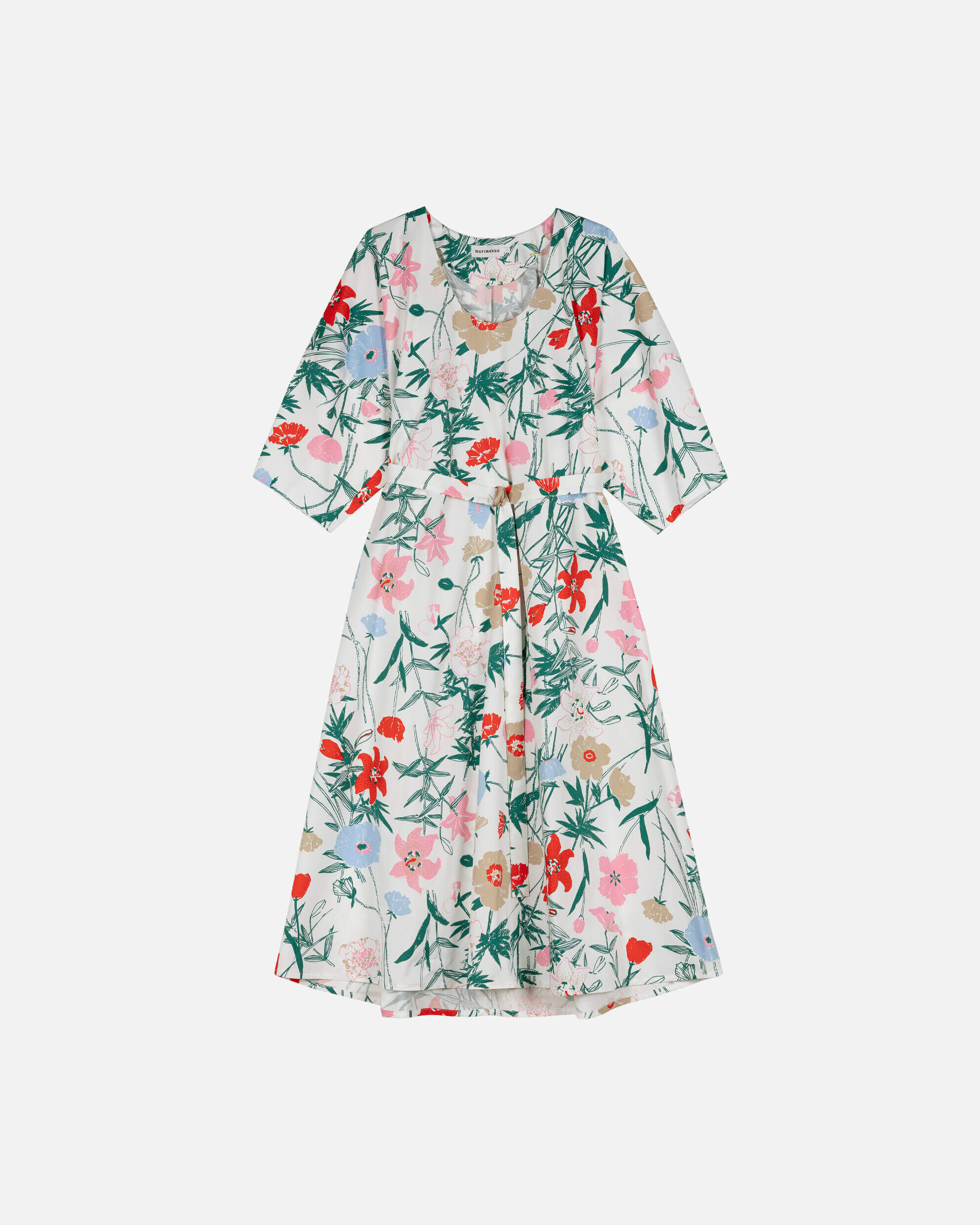 Marimekko naisten mekko, HYMY PERENNA MEKKO Valkopohjainen Kuosi - Image 2