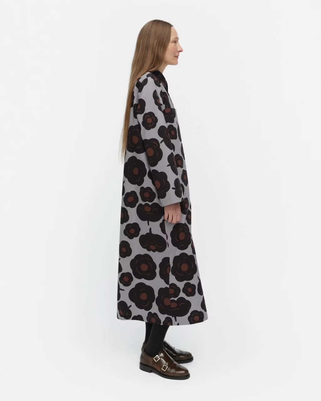 Marimekko naisten paitamekko, MOLLA TUMMA Harmaa Kuosi - Image 2