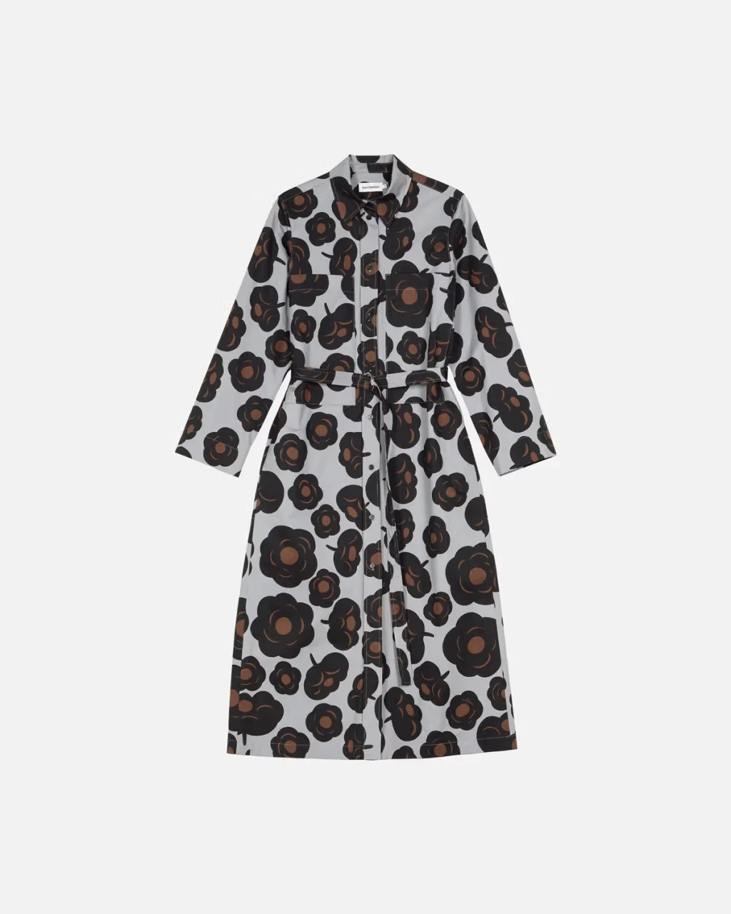 Marimekko naisten paitamekko, MOLLA TUMMA Harmaa Kuosi - Image 4