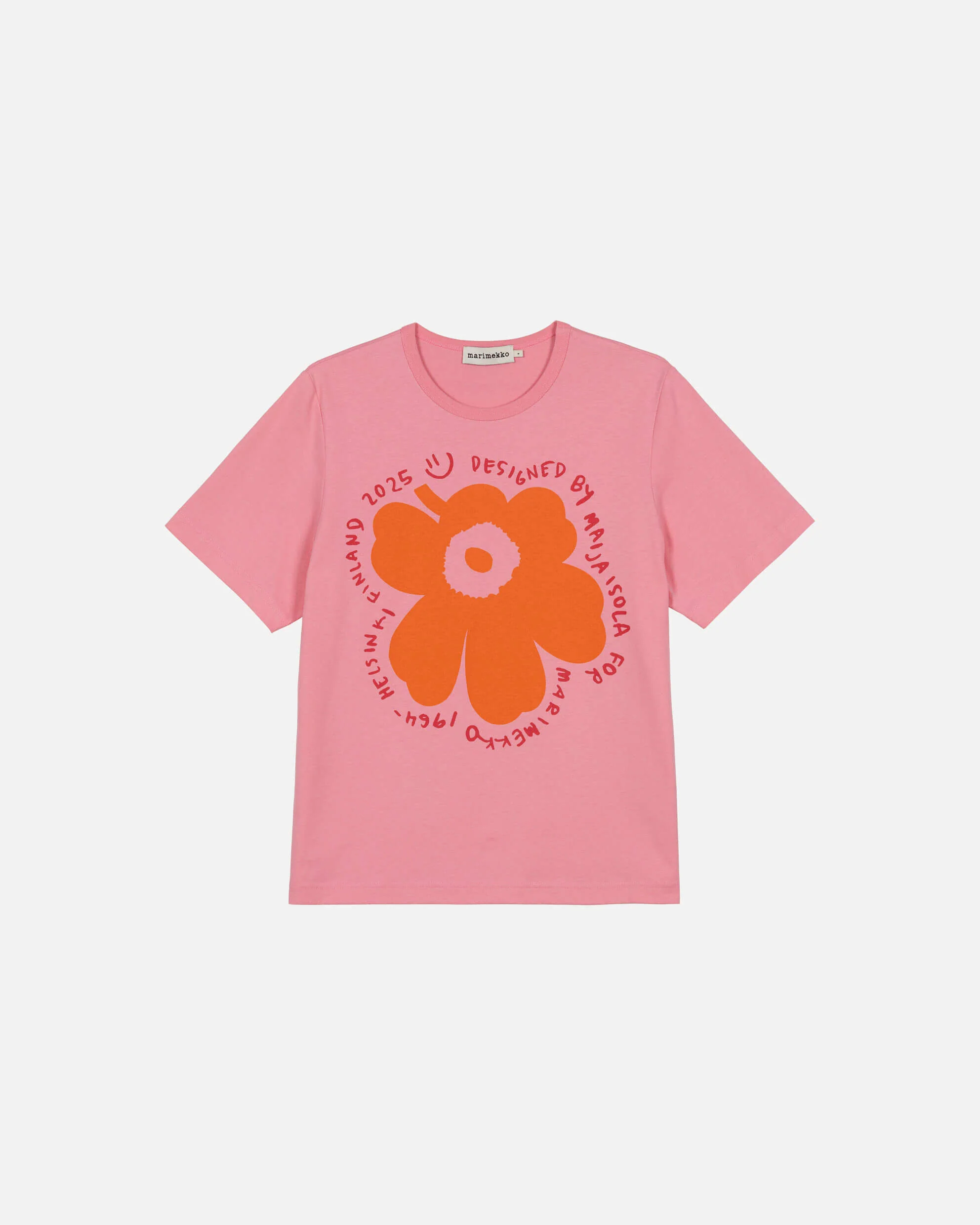 Marimekko naisten t-paita, ERNA UNIKKO PLACEMENT KIOSKI T-PAITA Vaaleanpunainen - Image 3