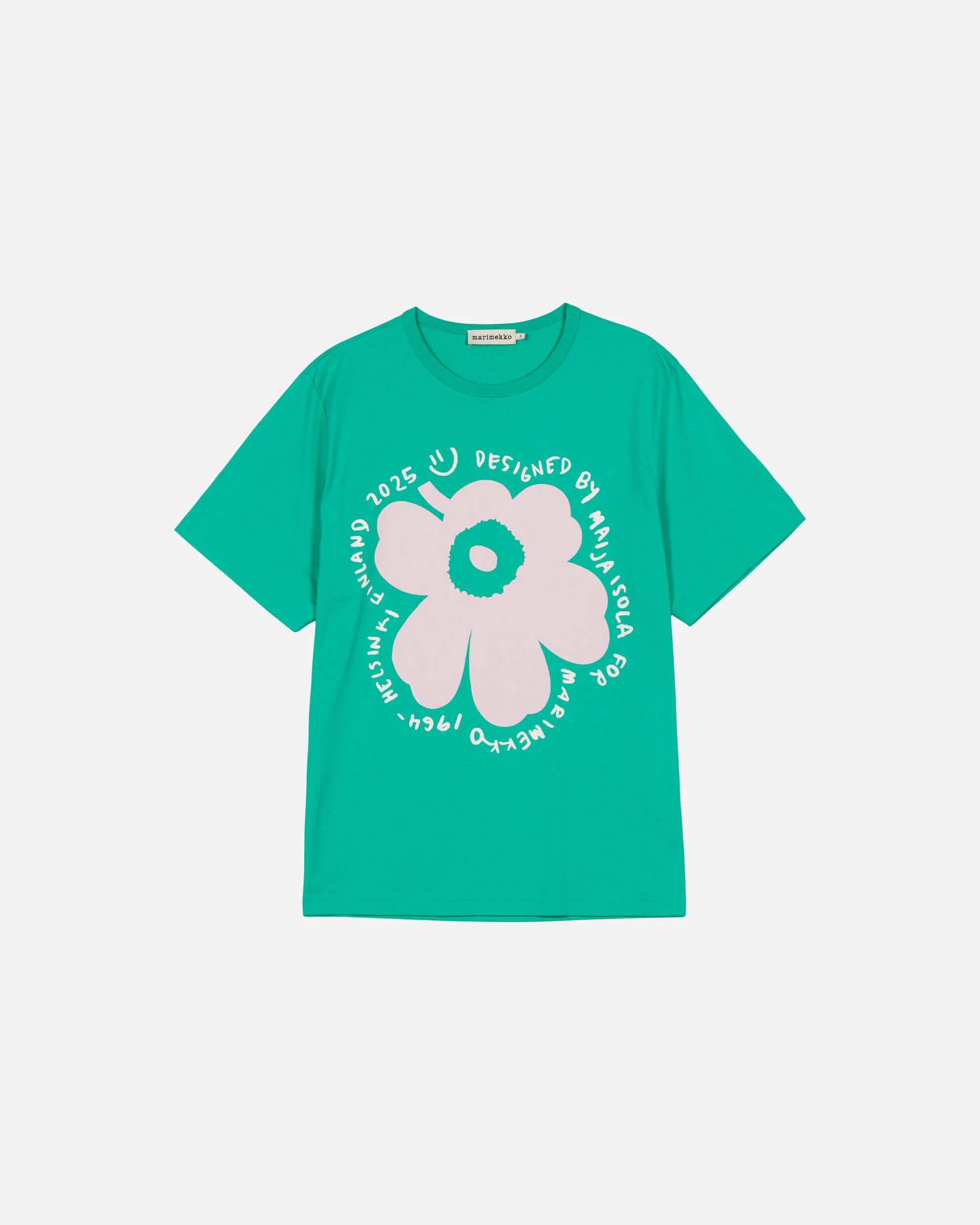 Marimekko unisex t-paita, VIHNE UNIKKO PLACEMENT KIOSKI T-PAITA Vihreä - Image 4