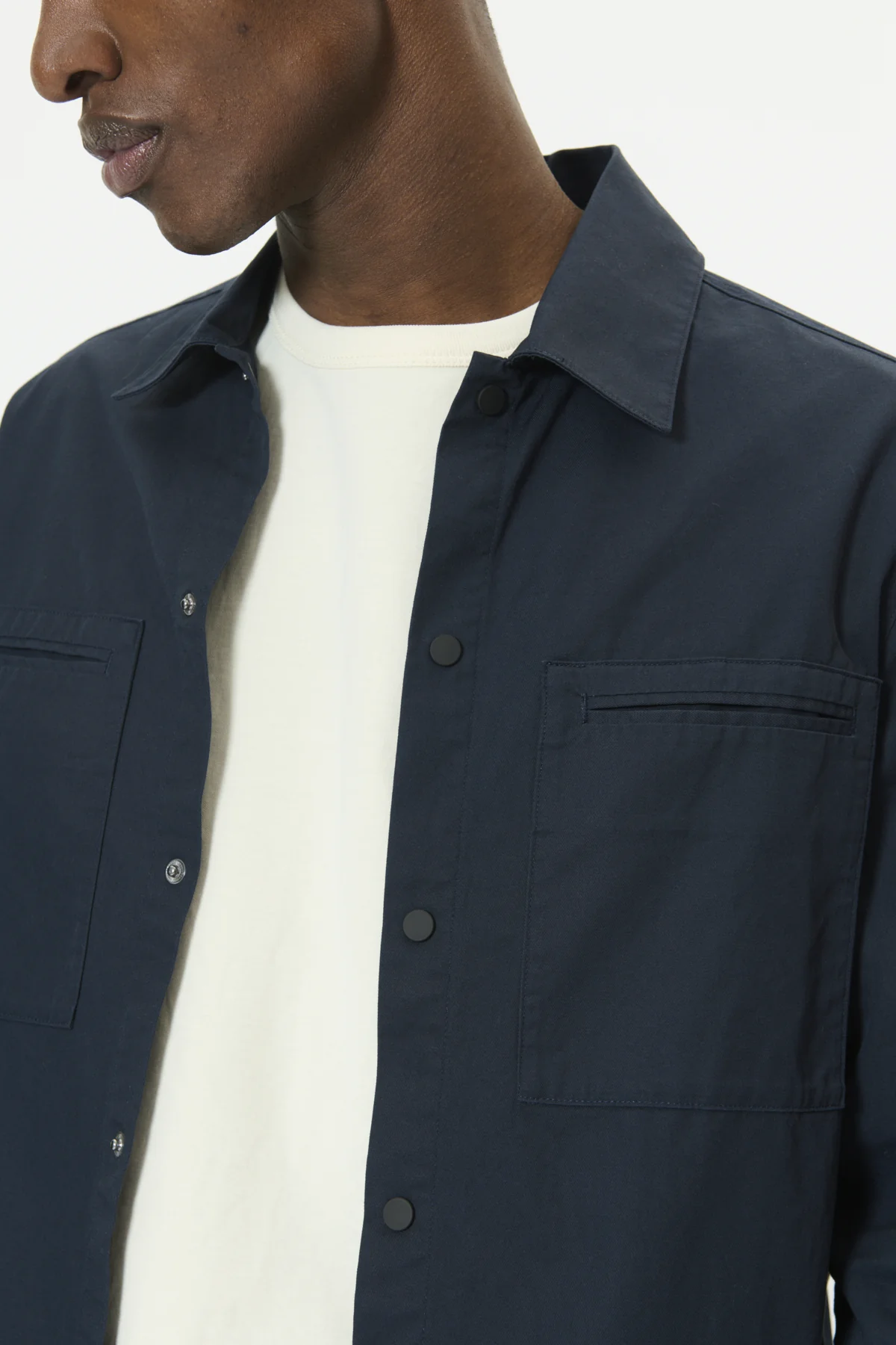 Matinique miesten paitatakki MASolomon Overshirt Jacket, Dark Navy - Image 4