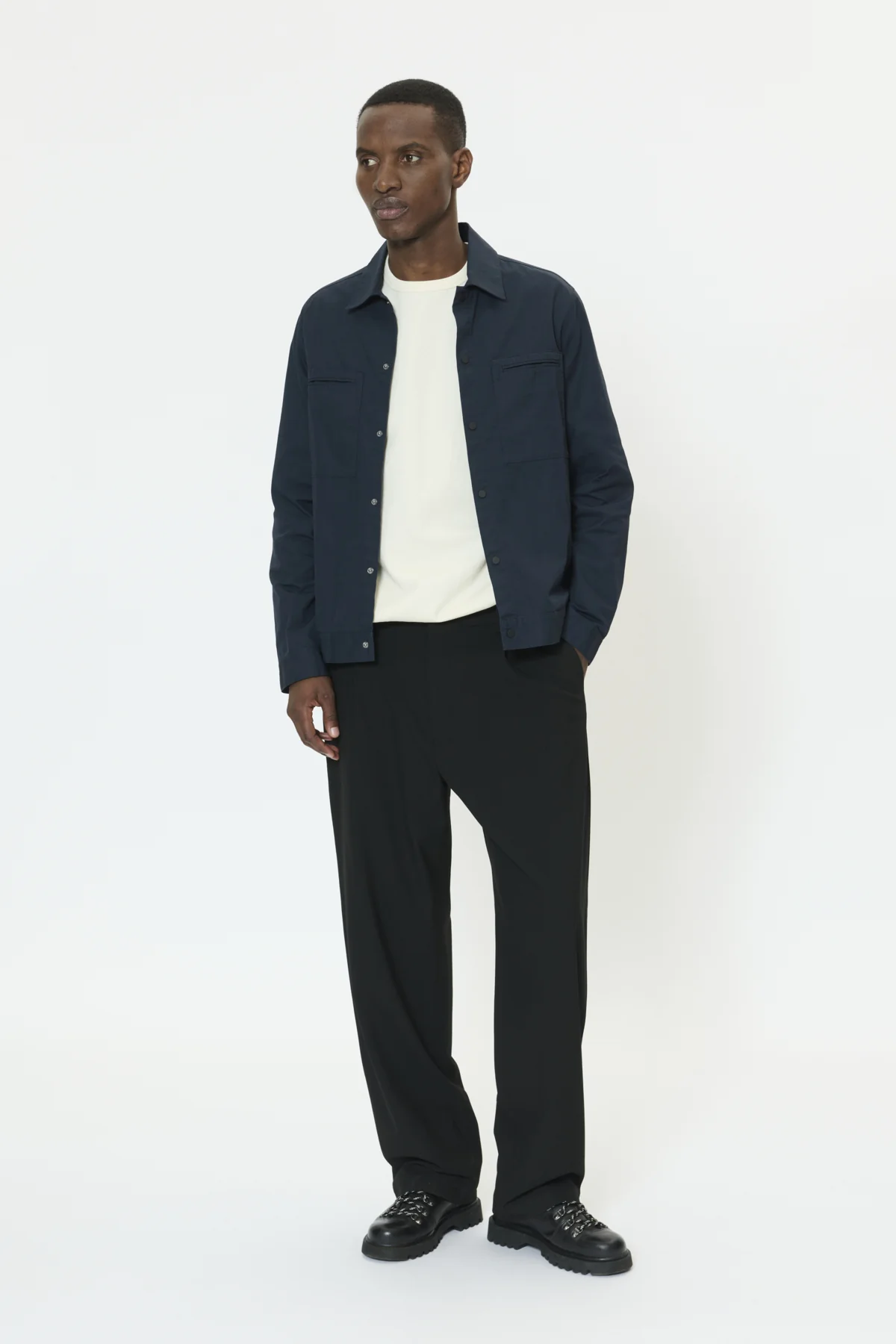 Matinique miesten paitatakki MASolomon Overshirt Jacket, Dark Navy - Image 5