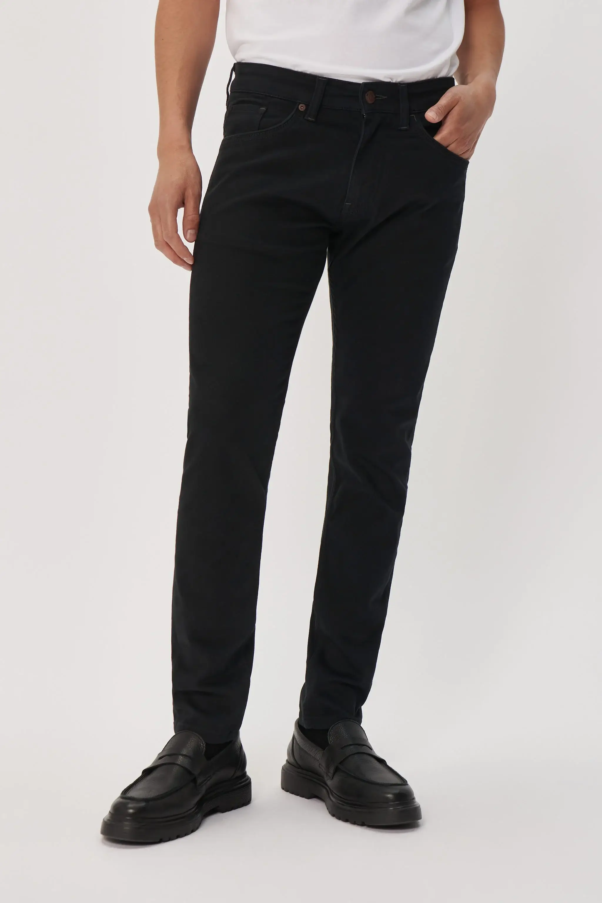 Matinique Miesten Housut PETE 5-POCKET Black - Image 2