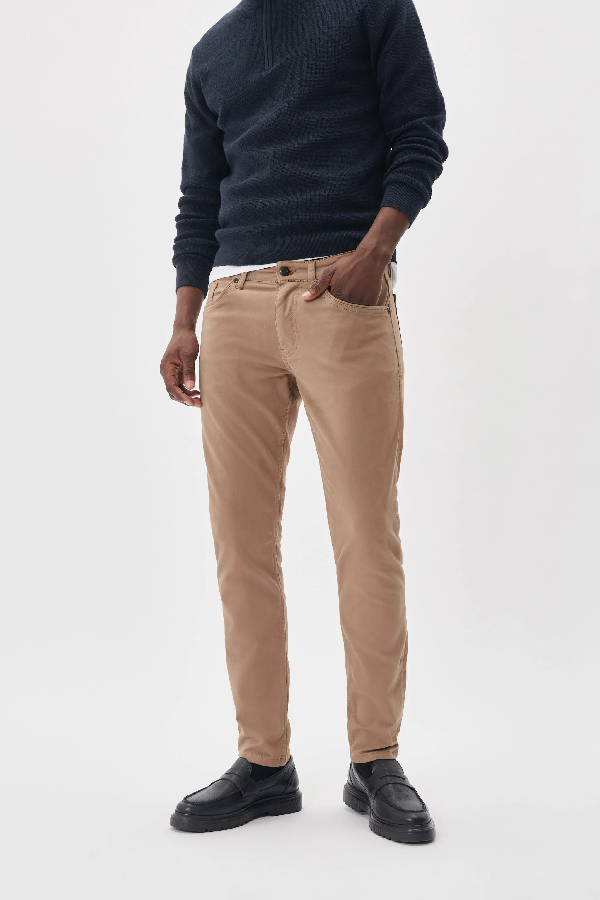 Matinique Miesten Housut Pete 5-Pocket, Khaki - Image 2