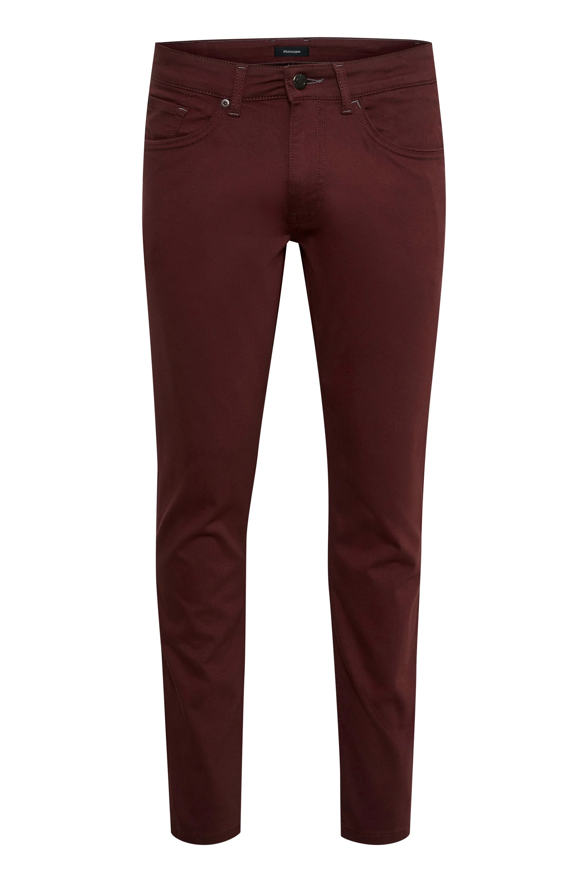 Matinique Miesten Housut  PETE 5-POCKET Viininpunainen - Image 4