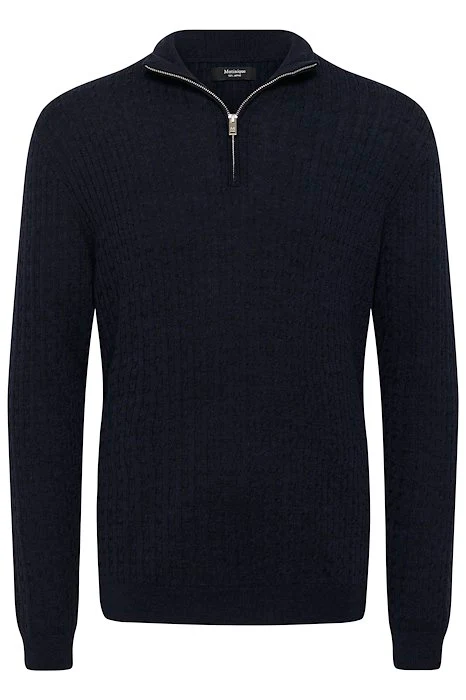 MATINIQUE miesten neule, MAMASON SZ CABEL Dark Navy Melange