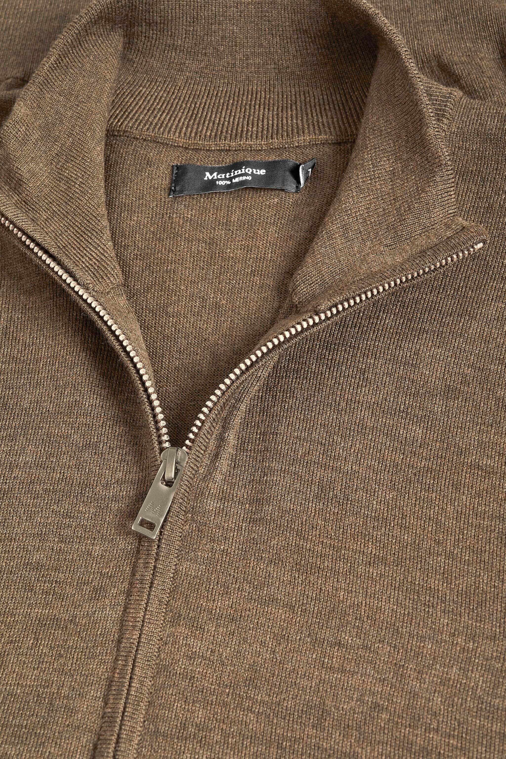 MATINIQUE miesten neule, MASON HALF ZIP MERINO Beige - Image 5