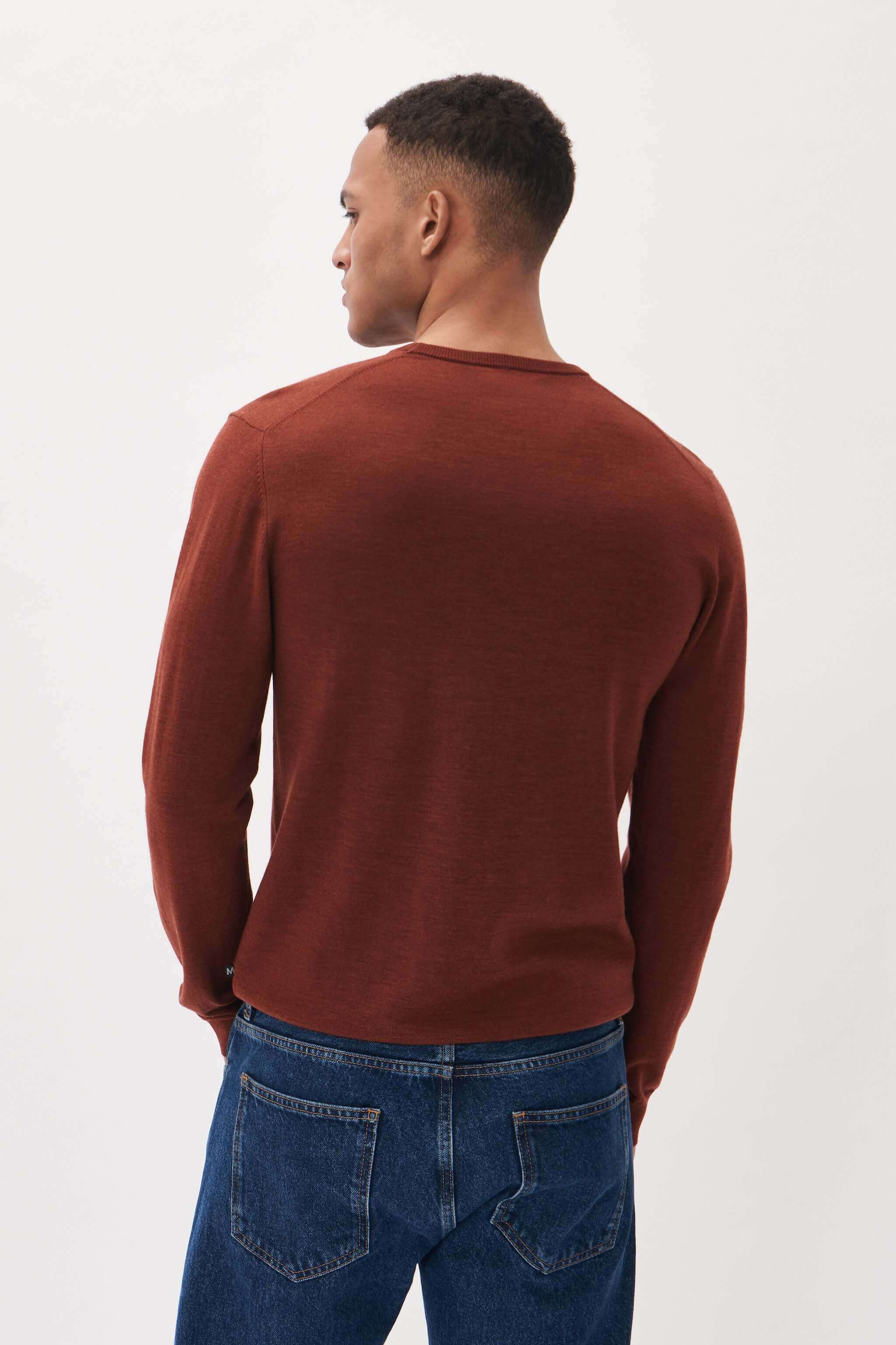 MATINIQUE Miesten Neulepusero, MARGRATE MERINO NOS Cambridge Brown Melange - Image 2