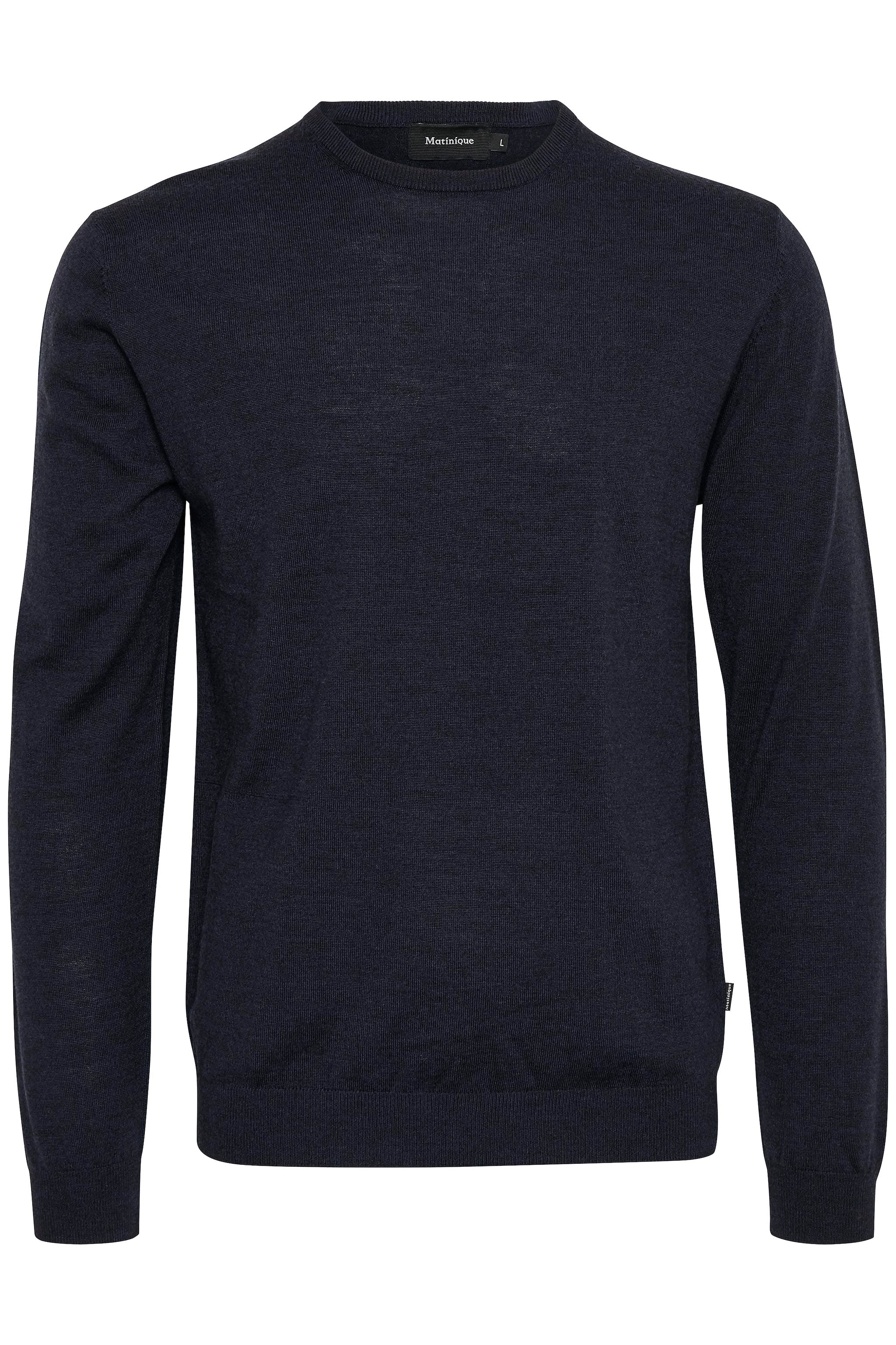 MATINIQUE Miesten Neulepusero, MARGRATE MERINO NOS Dark Navy - Image 2