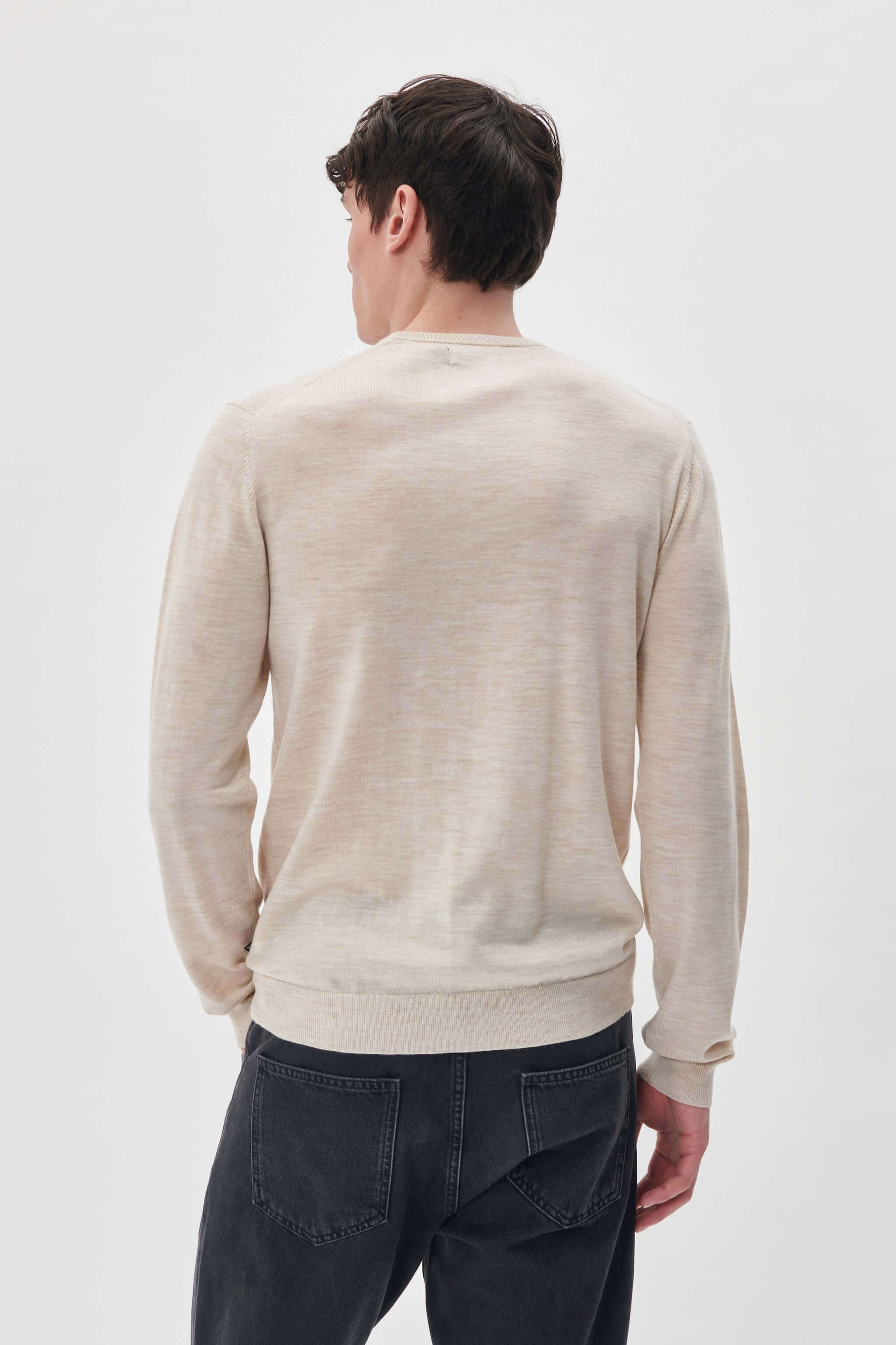 MATINIQUE Miesten Neulepusero, MARGRATE MERINO NOS Fog Melange - Image 2