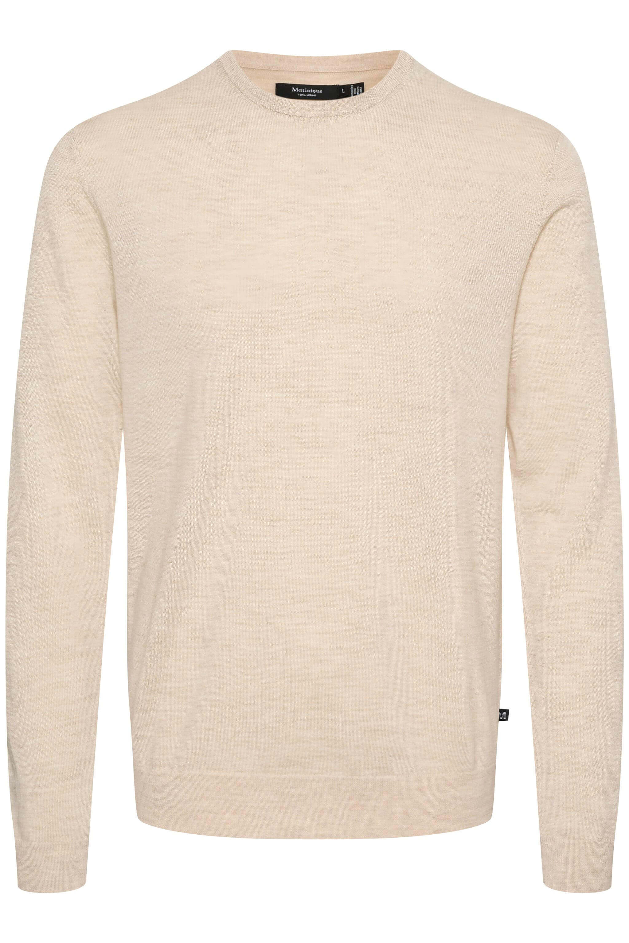 MATINIQUE Miesten Neulepusero, MARGRATE MERINO NOS Fog Melange - Image 3