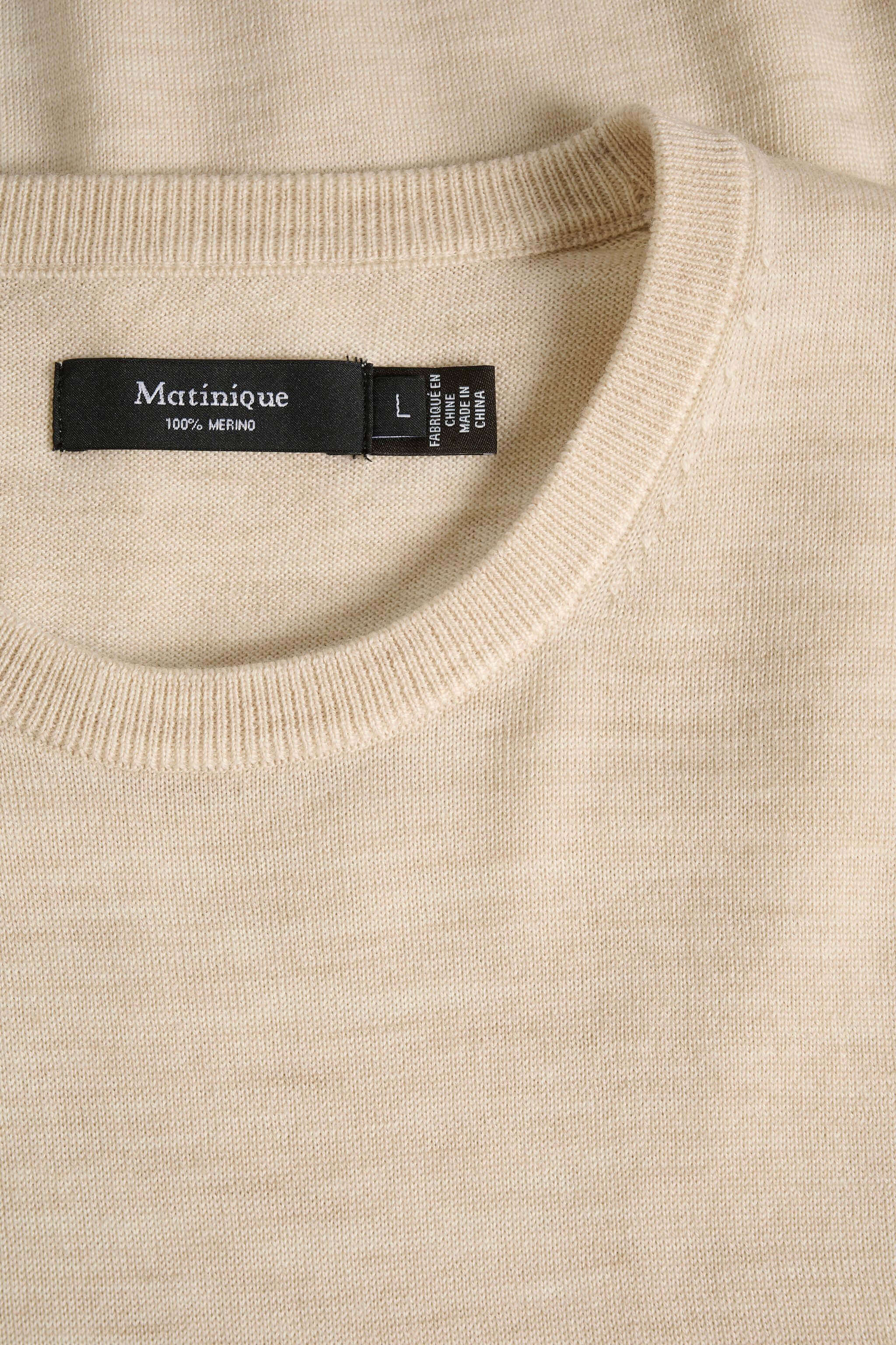 MATINIQUE Miesten Neulepusero, MARGRATE MERINO NOS Fog Melange - Image 4