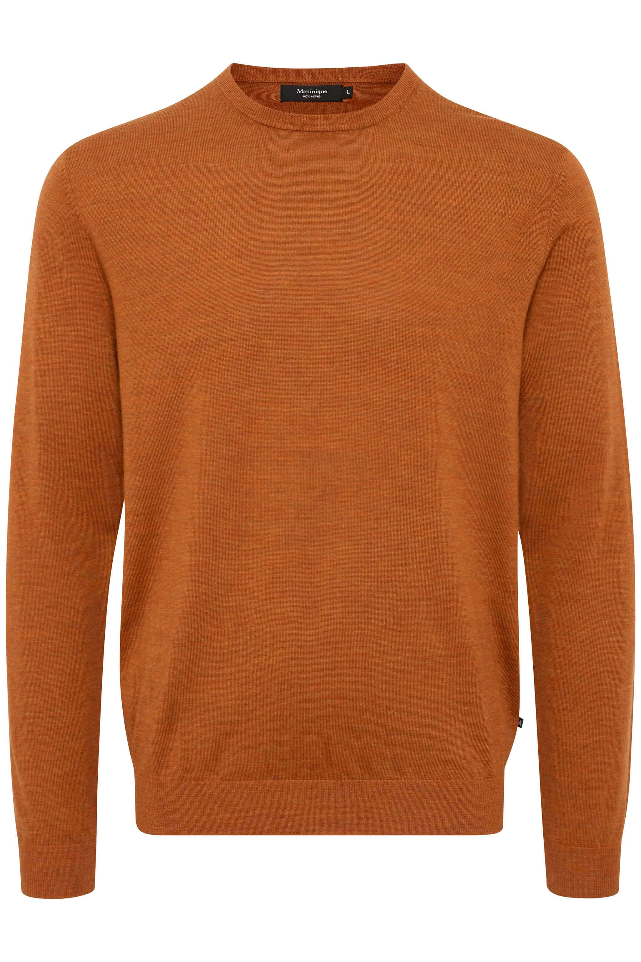 MATINIQUE Miesten Neulepusero, MARGRATE MERINO NOS Umber Melange - Image 4