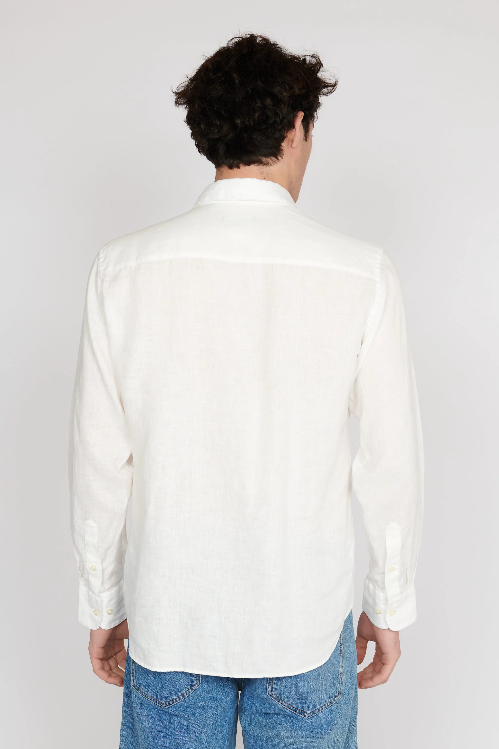MATINIQUE Miesten Pellavapaita MARC SHORT LINEN White - Image 2