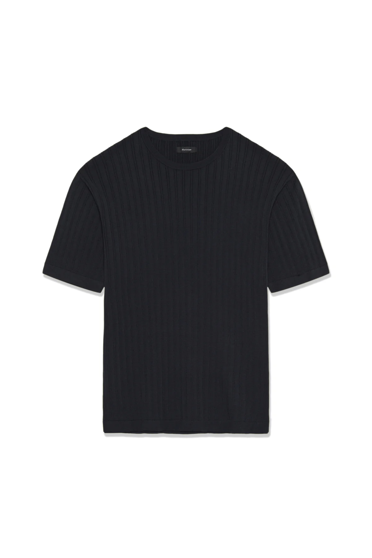 Matinique miesten t-paita MATrivolt Knitted T-Shirt, Dark Navy - Image 6