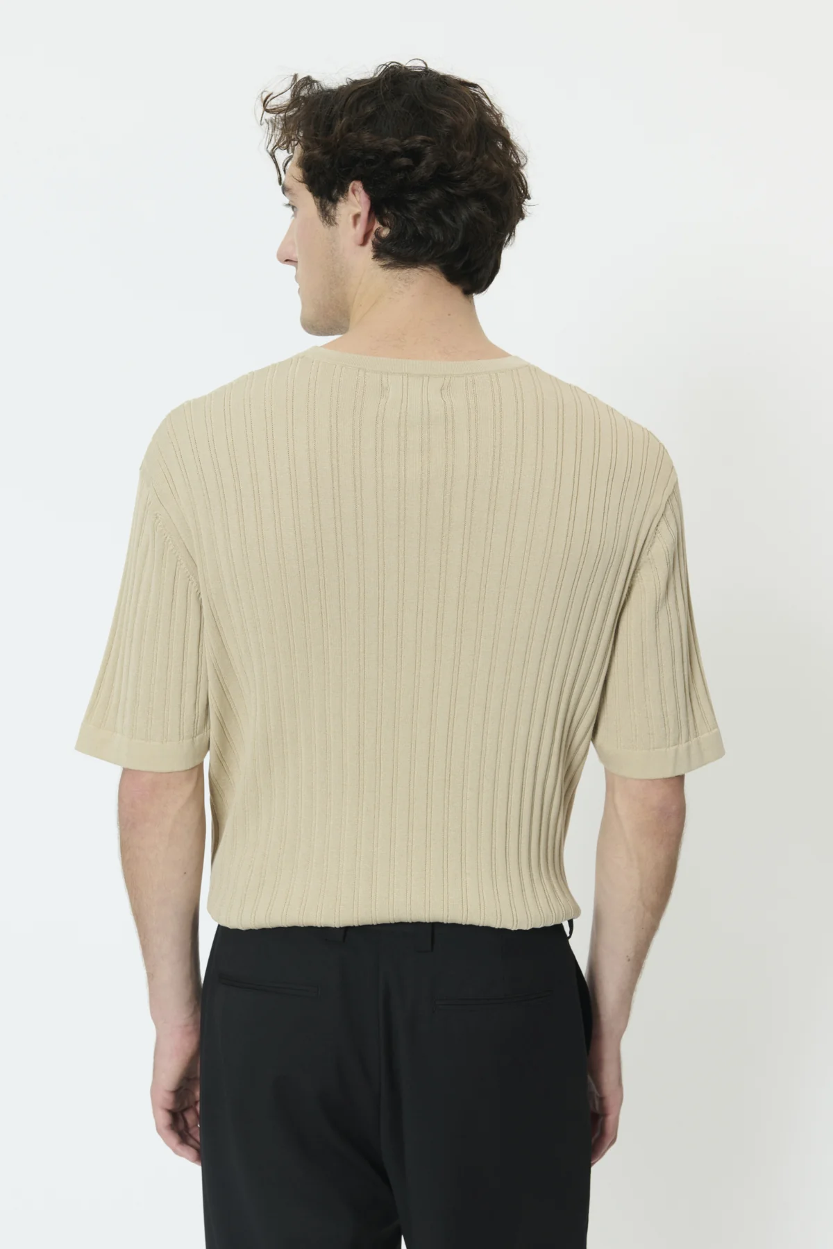 Matinique miesten t-paita MATrivolt Knitted T-Shirt, Plaza Taupe - Image 4
