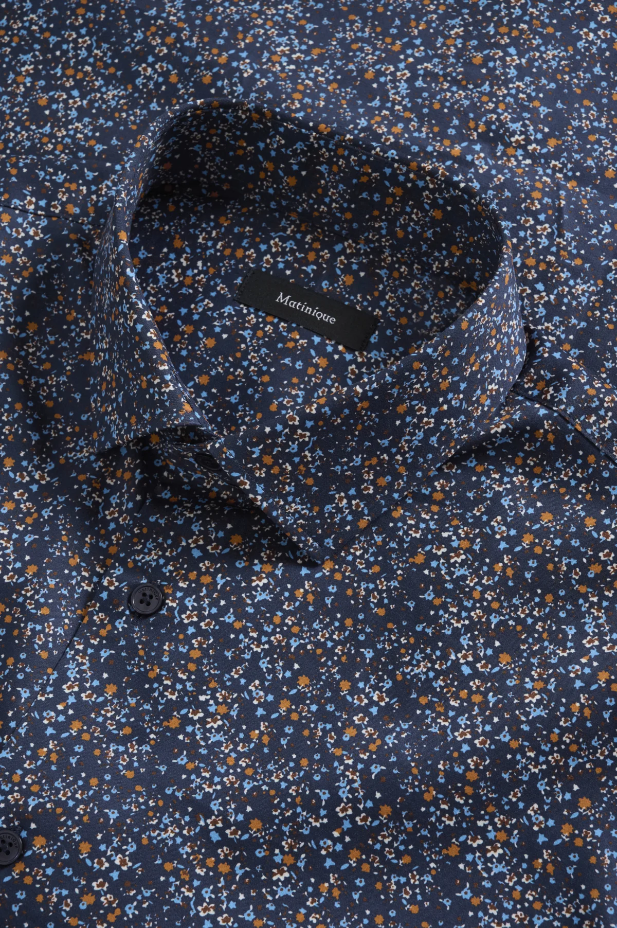 Matinique miesten kauluspaita MATrostol BN Cotton, Dark Navy - Image 2