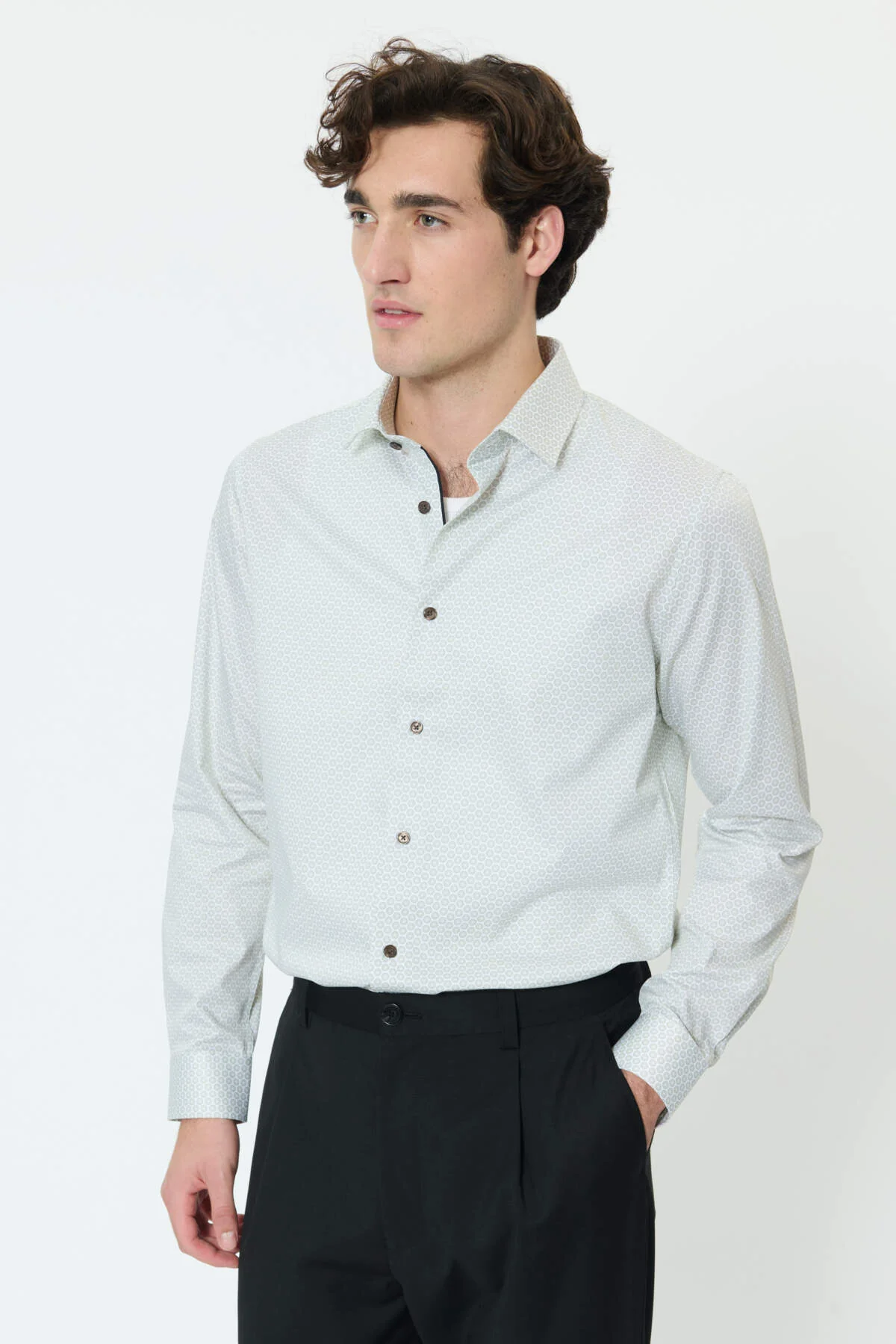 Matinique miesten kauluspaita MATrostol BN Cotton, White