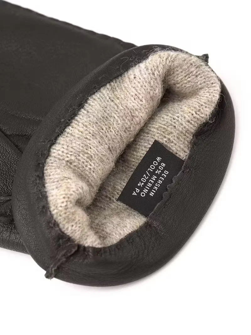 Hestra Unisex käsineet MATTHEW GLOVE WITH WOOL LINING, tummanruskea - Image 3