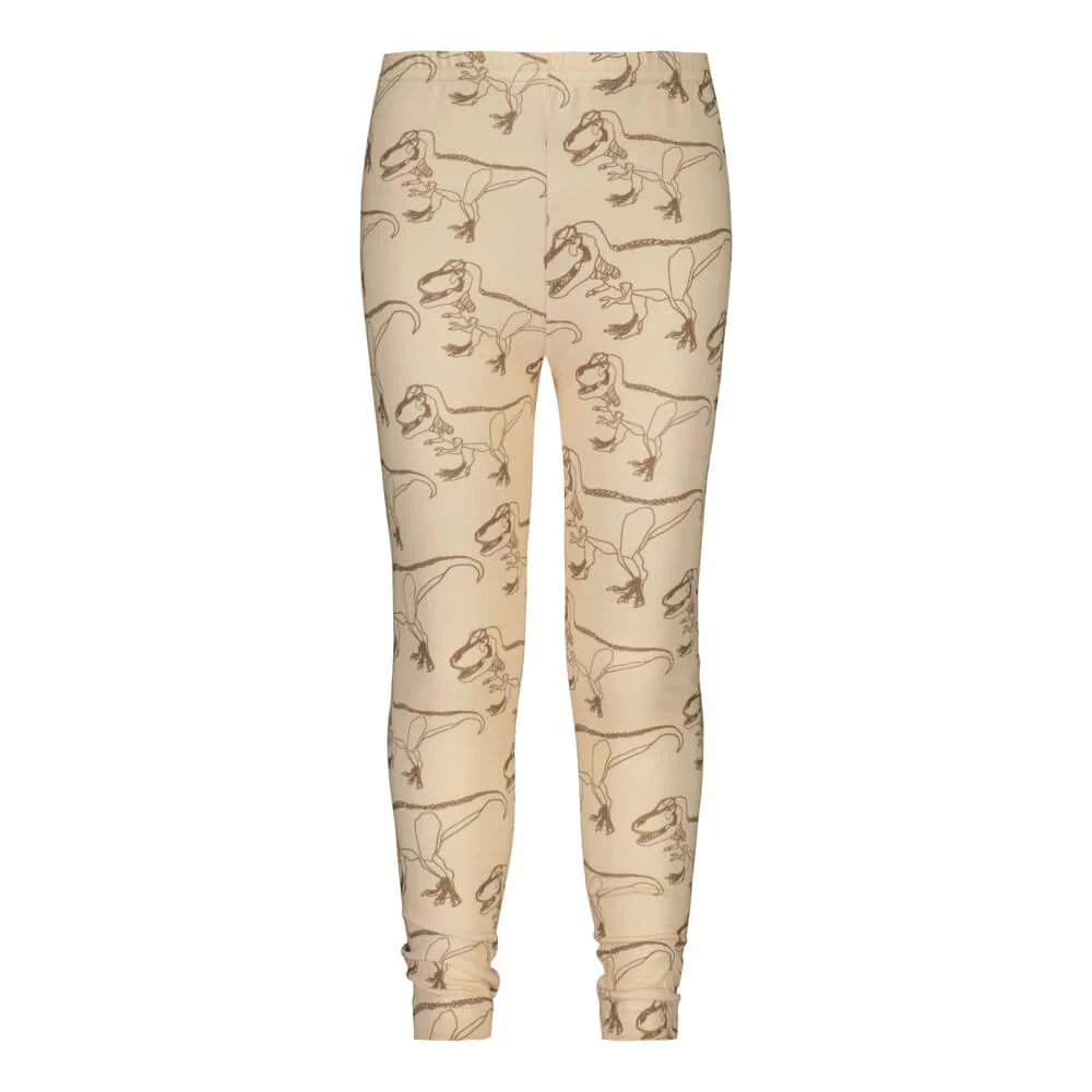 Metsola Lasten Pyjama, SUPER POWER CREAM PYJAMA SET Ruskea Kuosi - Image 2