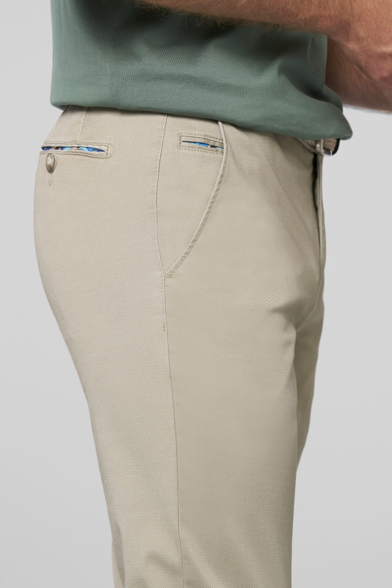 Meyer miesten puuvillahousut, BONN 5063 Beige - Image 4
