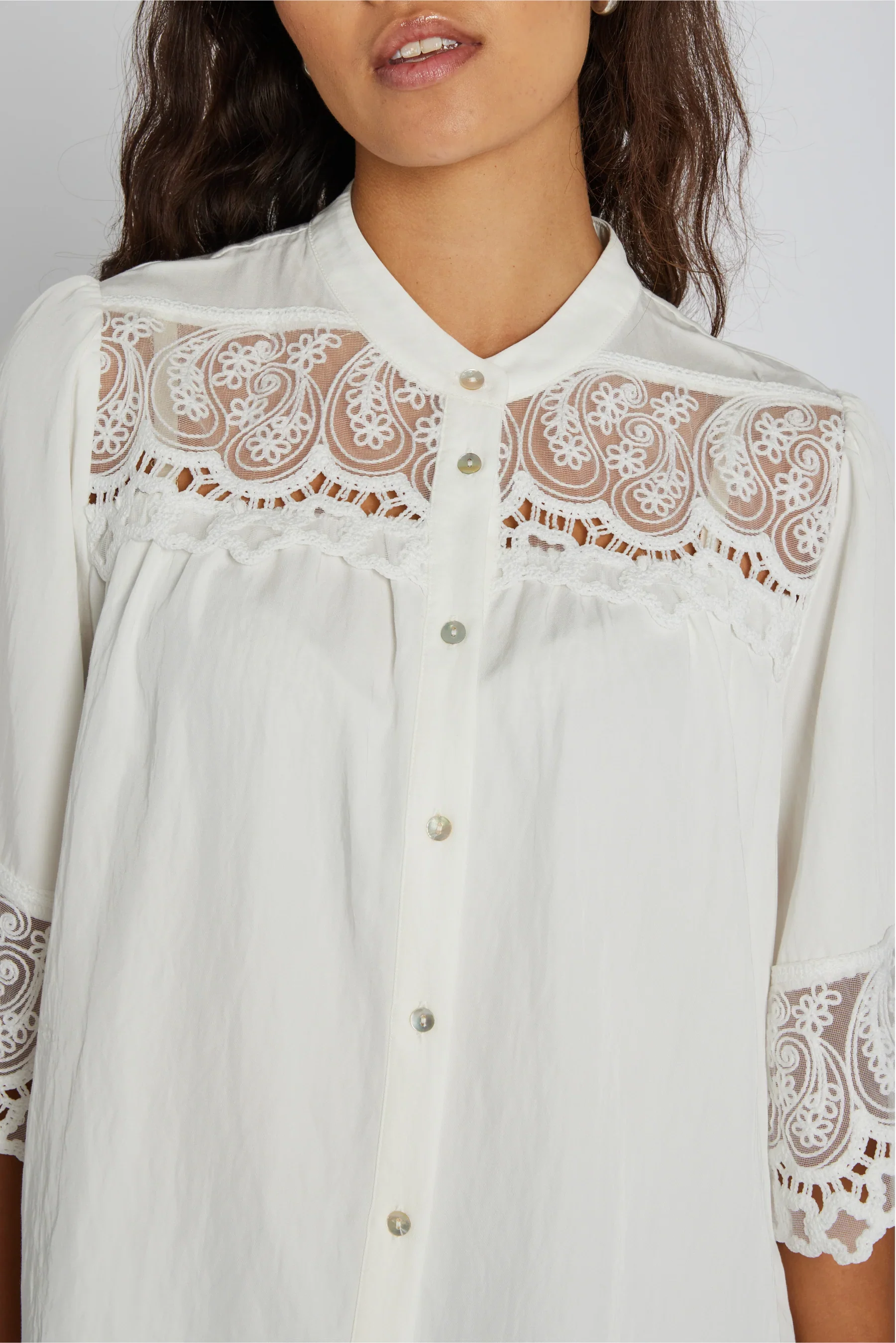 Philosophy Blues Original naisten pusero Micaela Blouse, valkoinen - Image 4