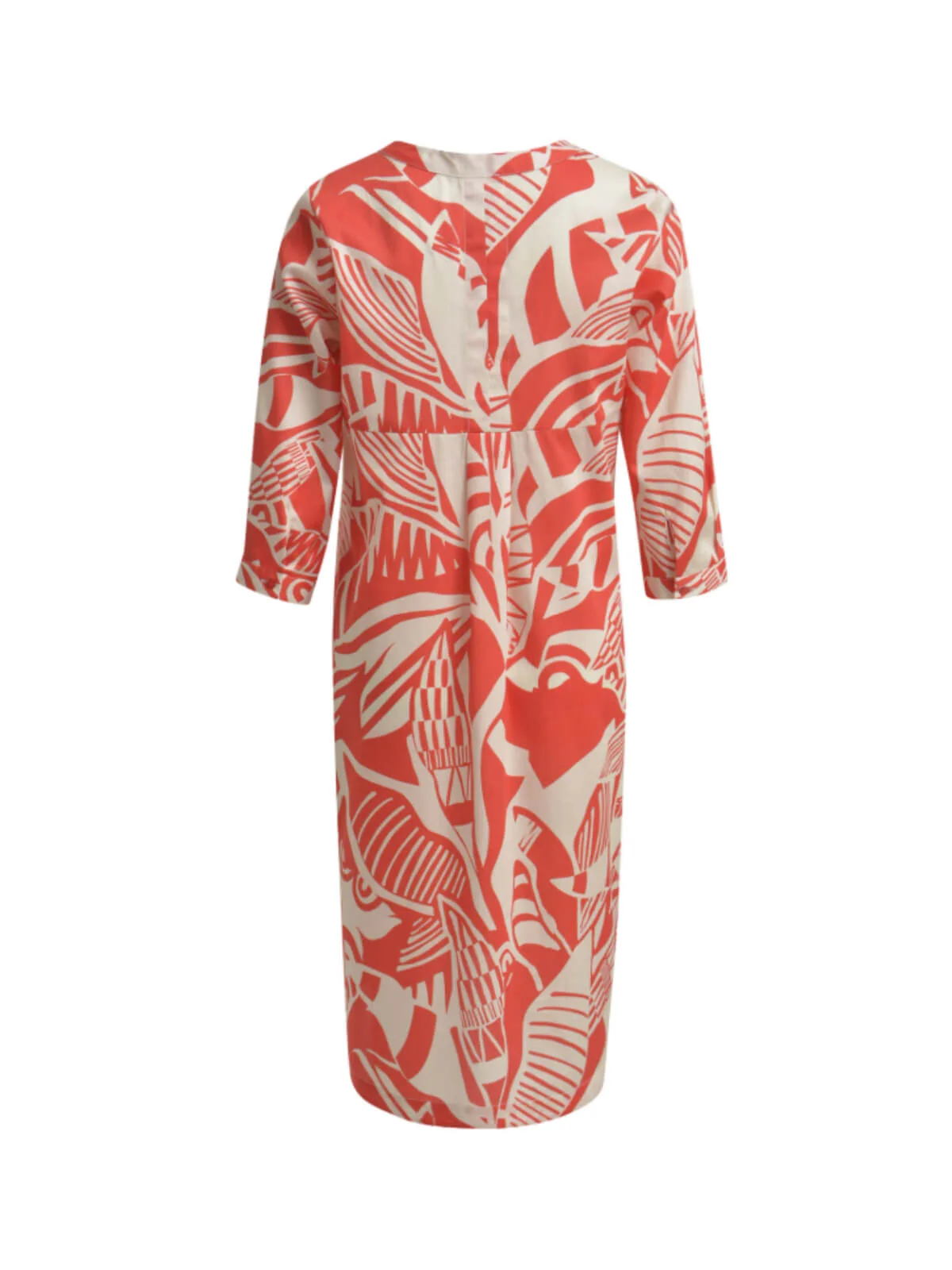 Milano Italy Mekko, Dress 3/4 Poppy Print Oranssi Kuosi - Image 2
