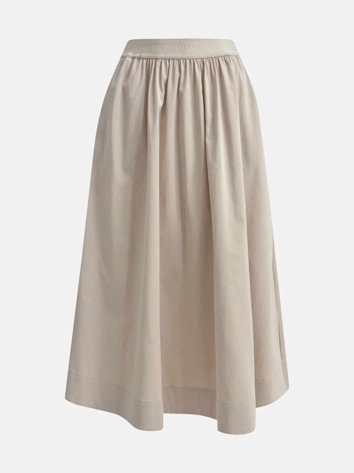Milano Italy naisten hame, MID SKIRT Hiekka - Image 4