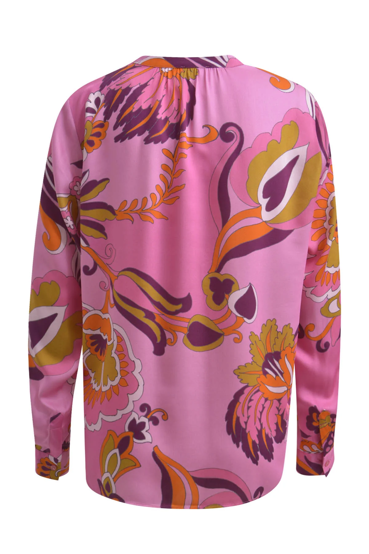 Milano Italy naisten pusero, BLOUSE BARBIE PRINT Pinkki Kuosi - Image 2