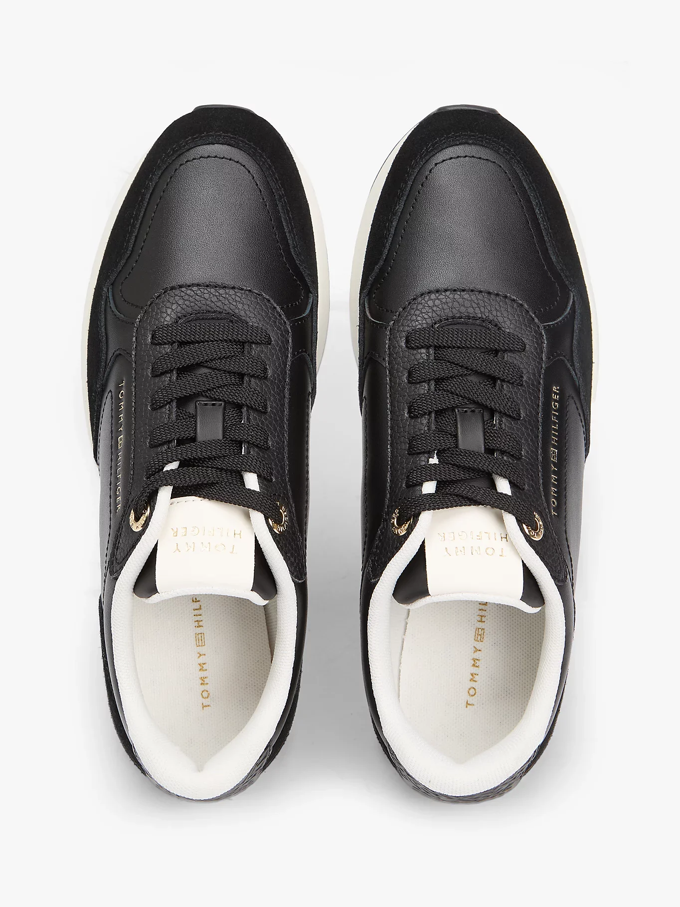 Tommy Hilfiger naisten tennarit Monogran Mix Material Runner, musta - Image 3