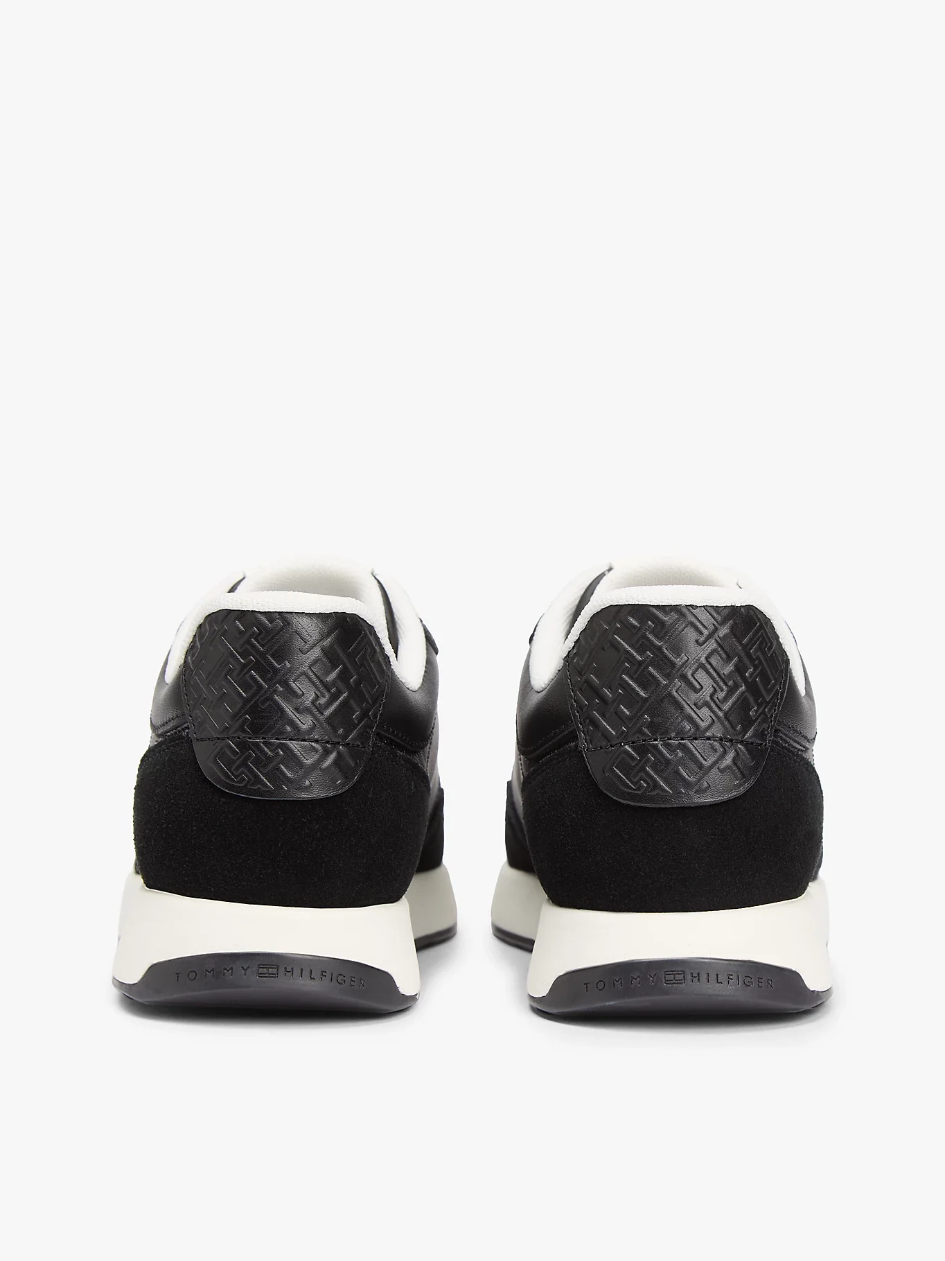 Tommy Hilfiger naisten tennarit Monogran Mix Material Runner, musta - Image 4