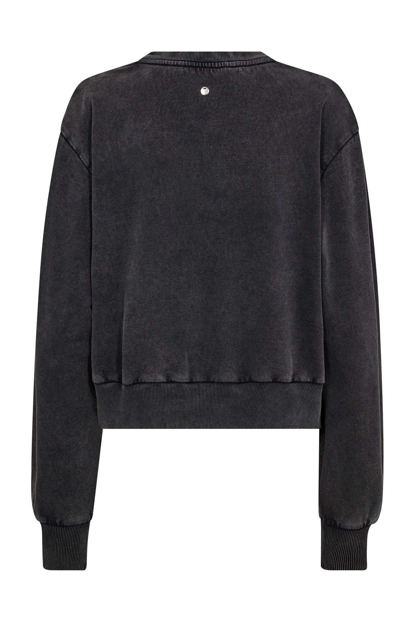 Mos Mosh naisten collegepaita, MMCOSETTE O-LS DECO SWEATSHIRT Tummanharmaa - Image 2