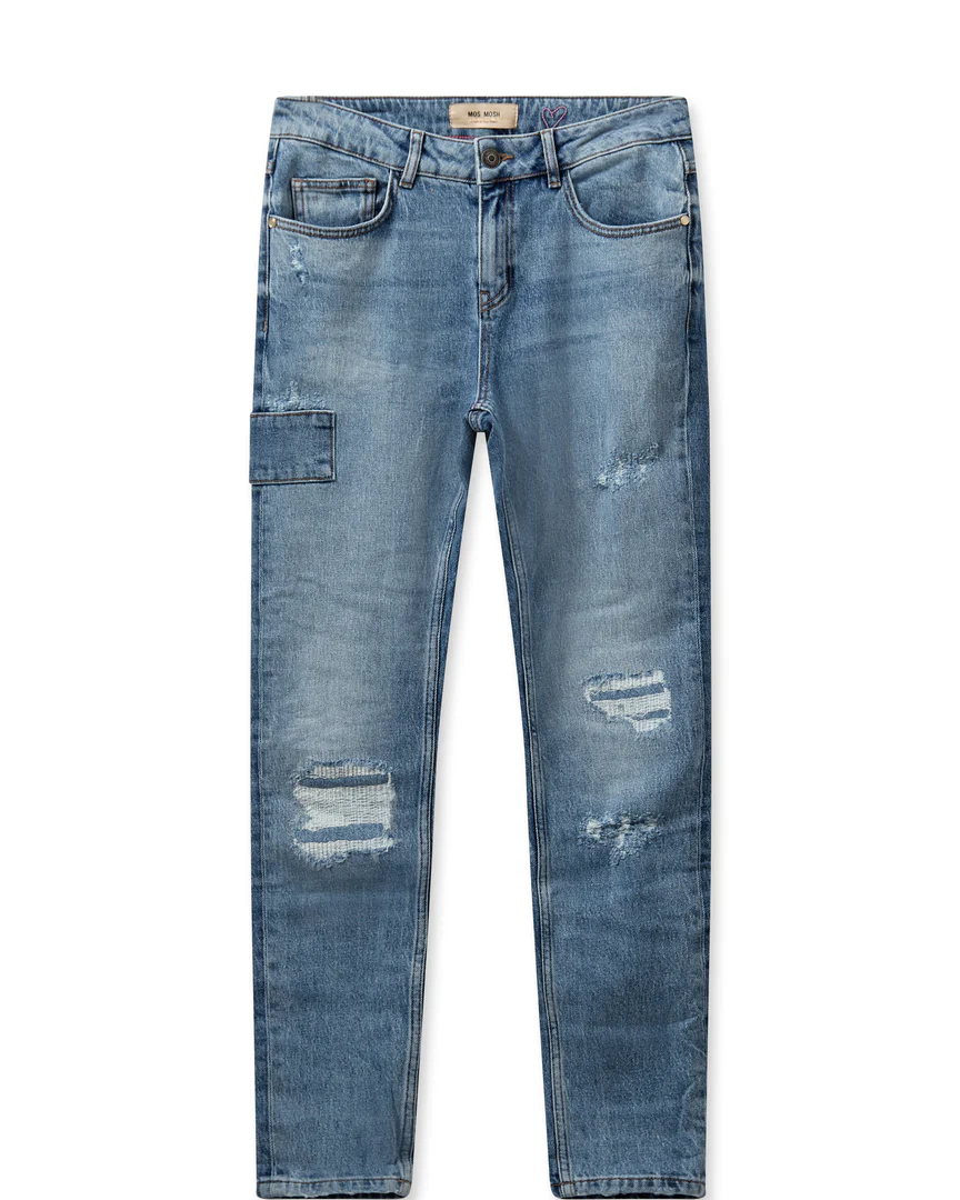 Mos Mosh Naisten Farkut, MMBradford Mondra Jeans Indigo - Image 2