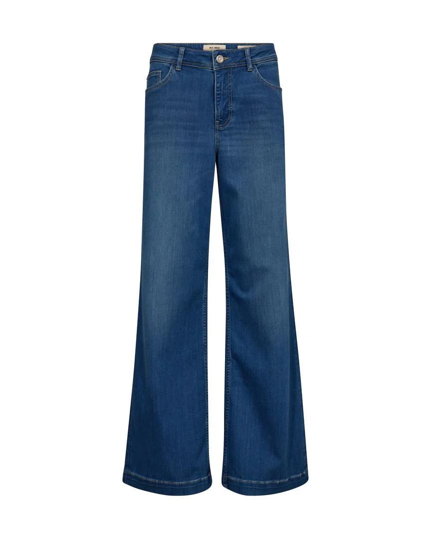 Mos Mosh naisten farkut, MMDARA DELUXE JEANS Sininen, Indigo - Image 3