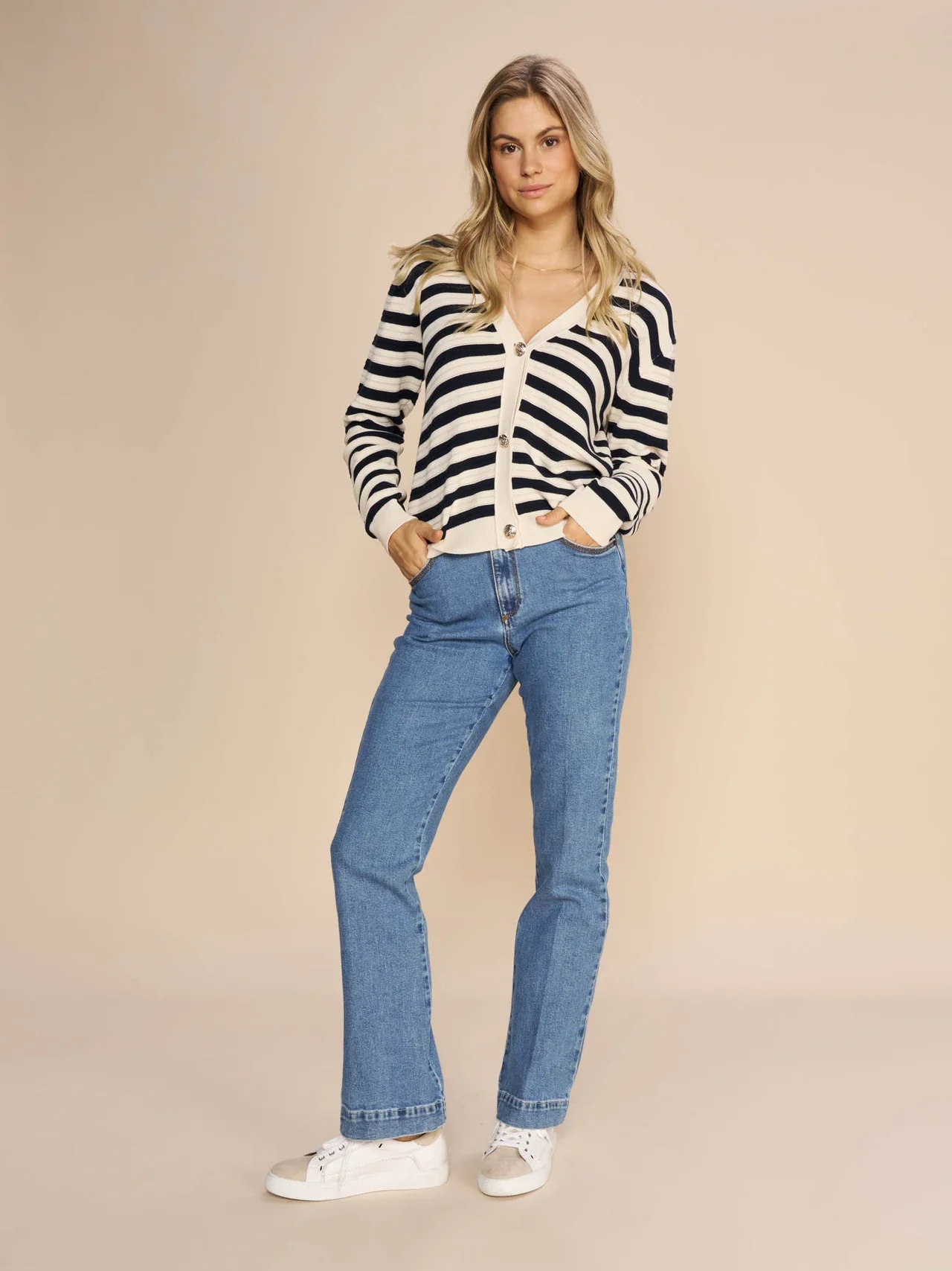 Mos Mosh Naisten Farkut, MMJessica Kyoto Jeans Indigo - Image 3