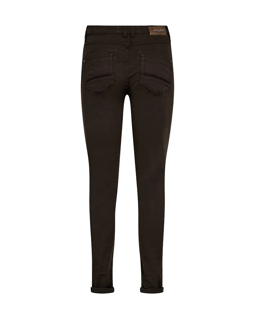 Mos Mosh naisten housut, MMNAOMI TREASURE PANT Tummanruskea - Image 2