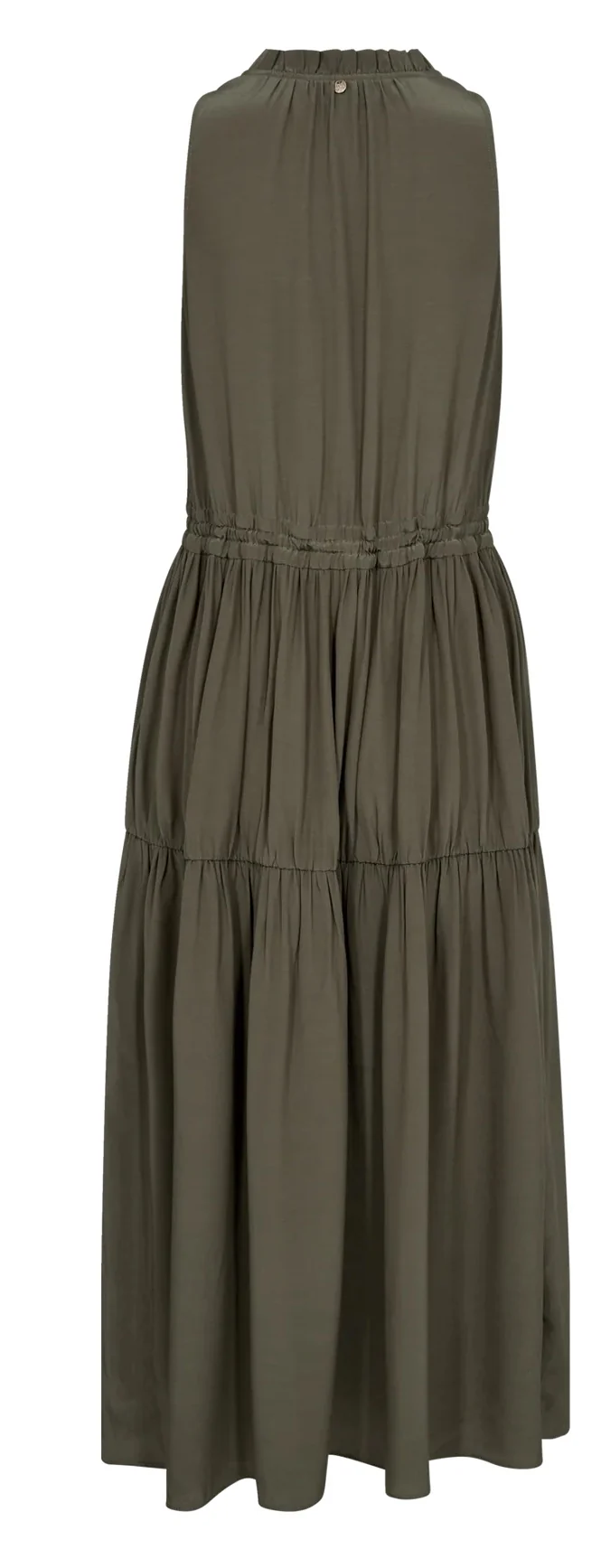 Mos Mosh Naisten Mekko, SABRI SOLIDA DRESS Khaki - Image 3