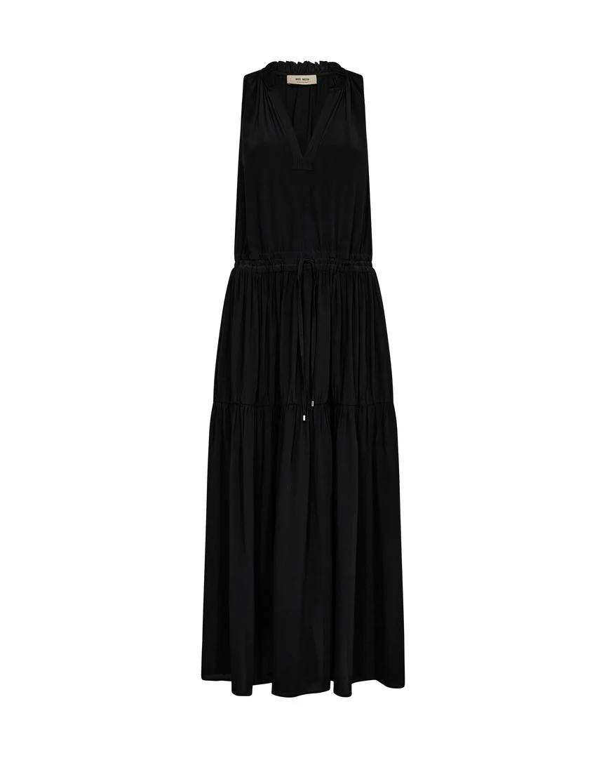 Mos Mosh Naisten Mekko, SABRI SOLIDA DRESS Musta
