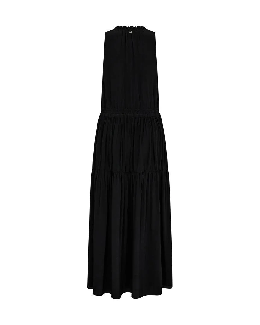 Mos Mosh Naisten Mekko, SABRI SOLIDA DRESS Musta - Image 2