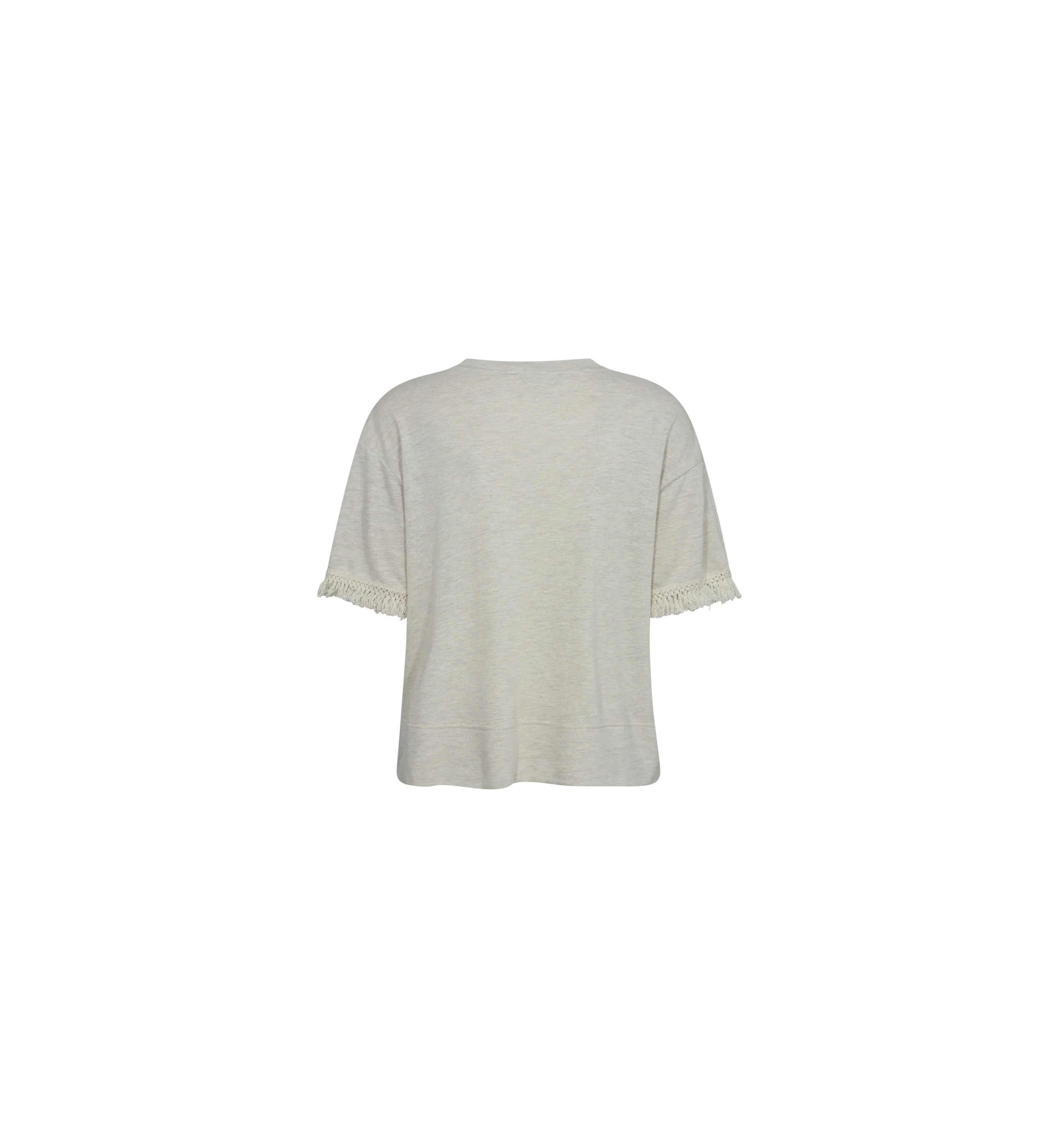 Mos Mosh Naisten T-Paita, KALU O-SS FRINGE TEE Kitti - Image 2