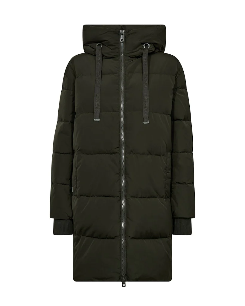 Mos Mosh naisten untuvatakki Nova Avon Down Jacket, tummanvihreä